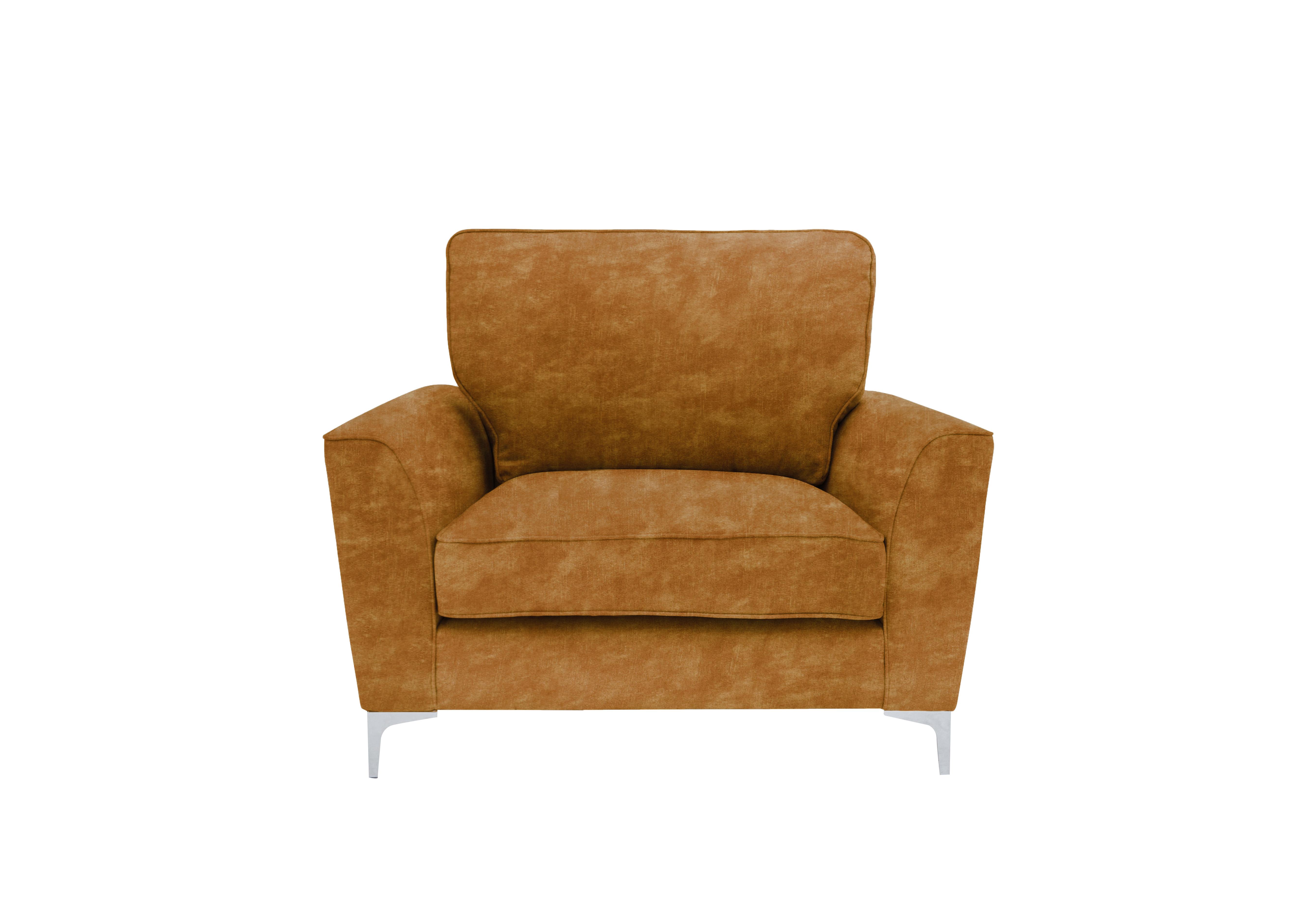Legend Fabric Armchair in Sublime Tumeric on Furniture Village