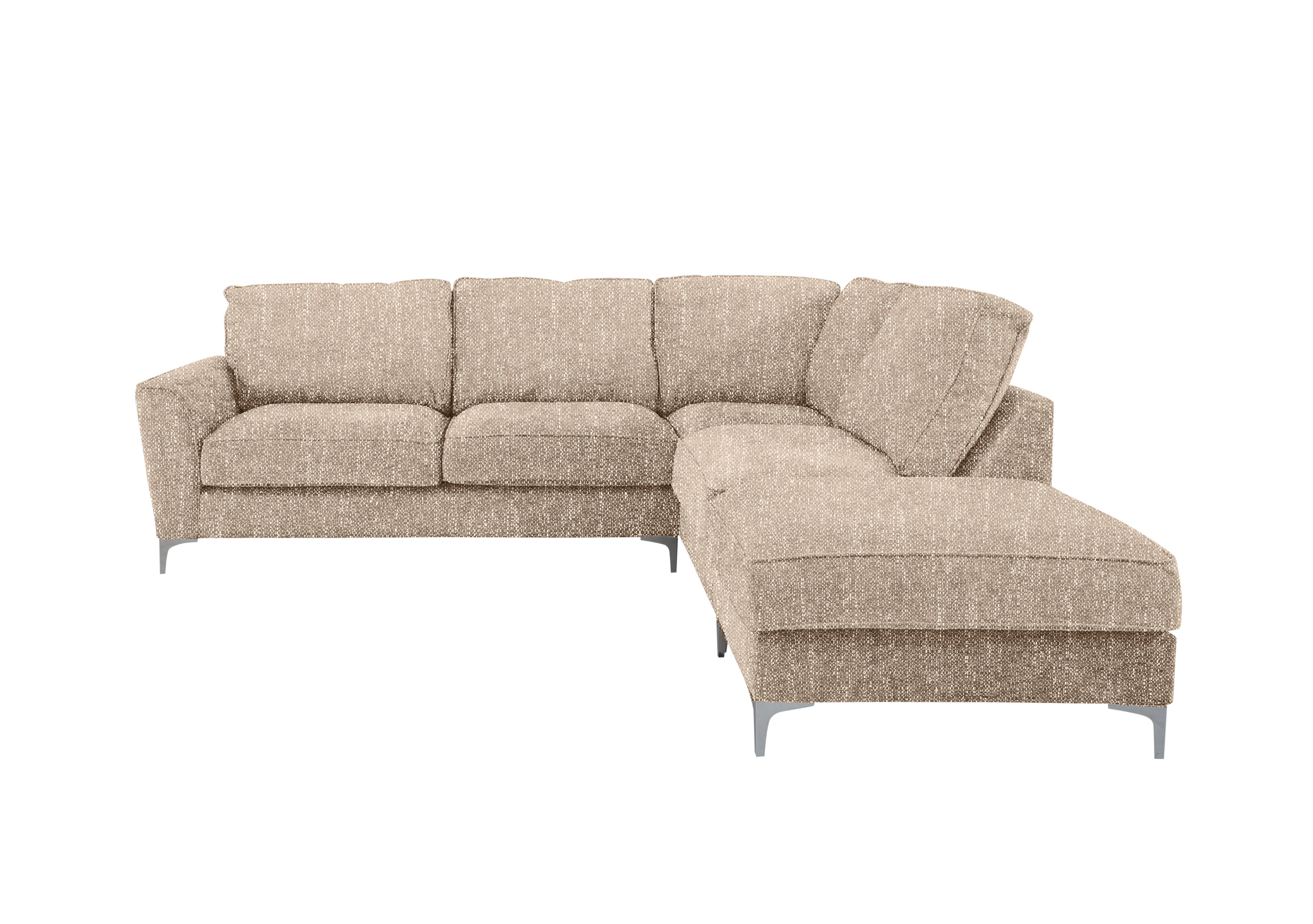 Legend Classic Back Fabric Corner Sofa in Barley Beige on Furniture Village