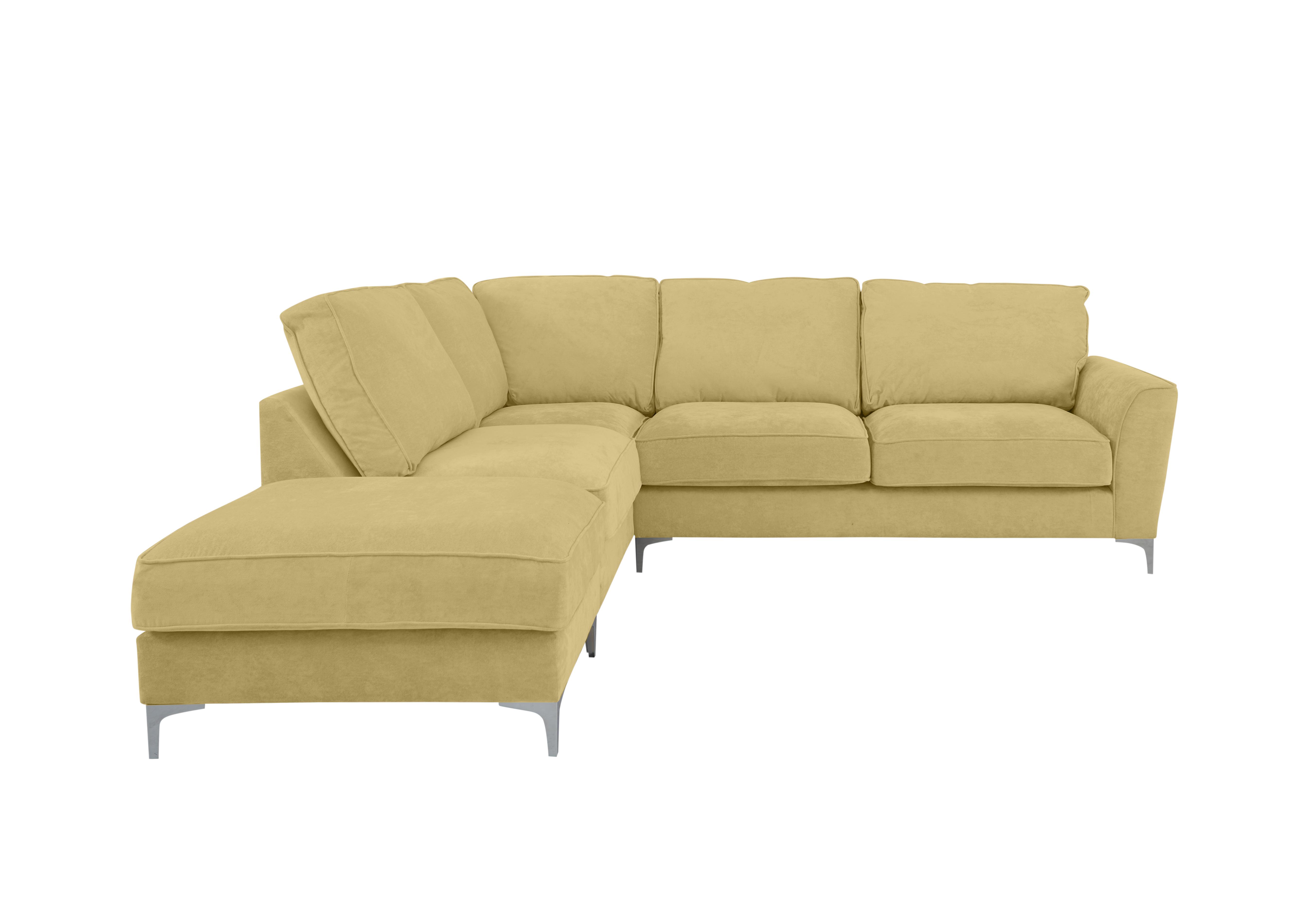 Legend Classic Back Fabric Corner Sofa in Cosmo Apple on Furniture Village