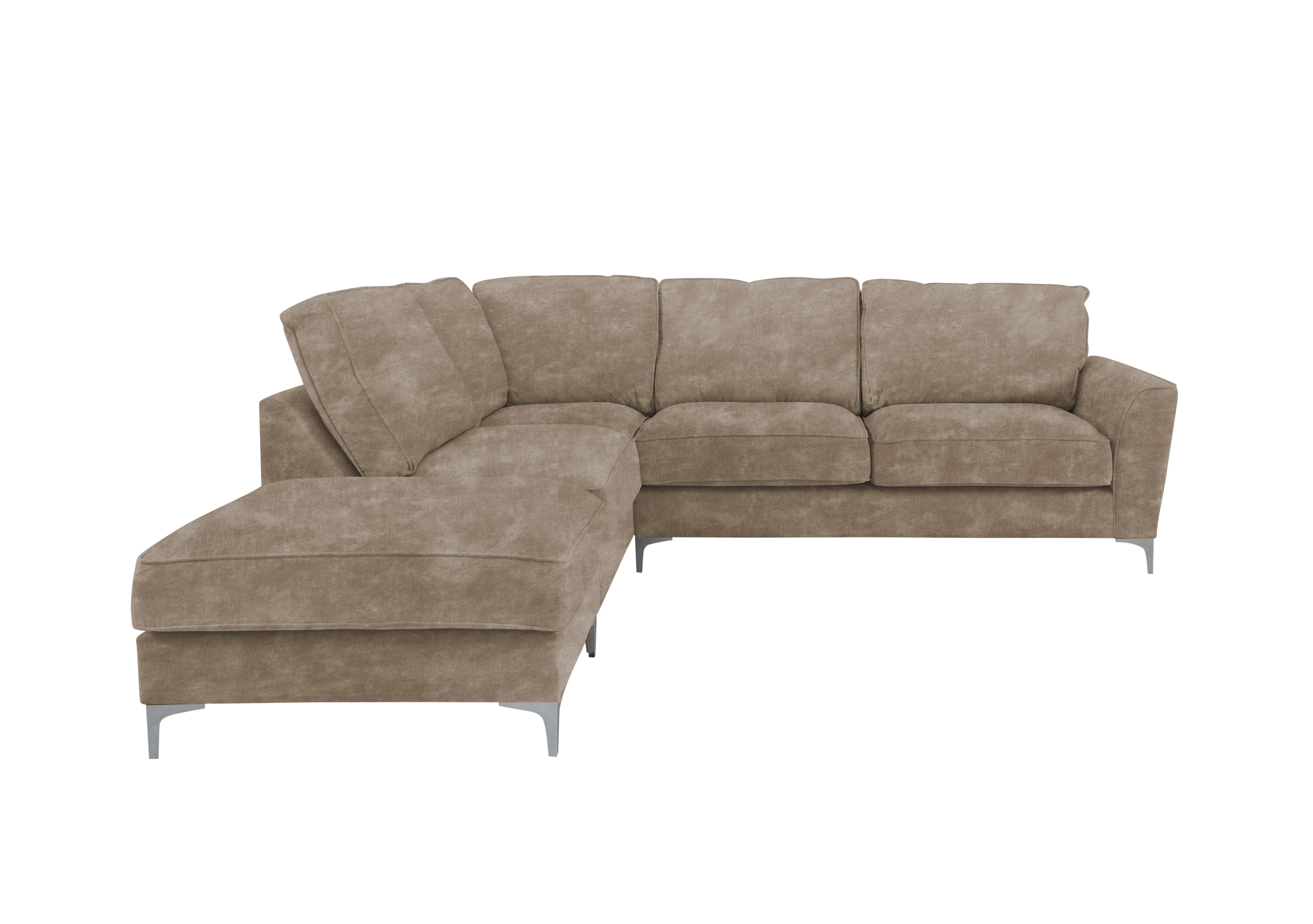 Legend Classic Back Fabric Corner Sofa in Sublime Clay on Furniture Village