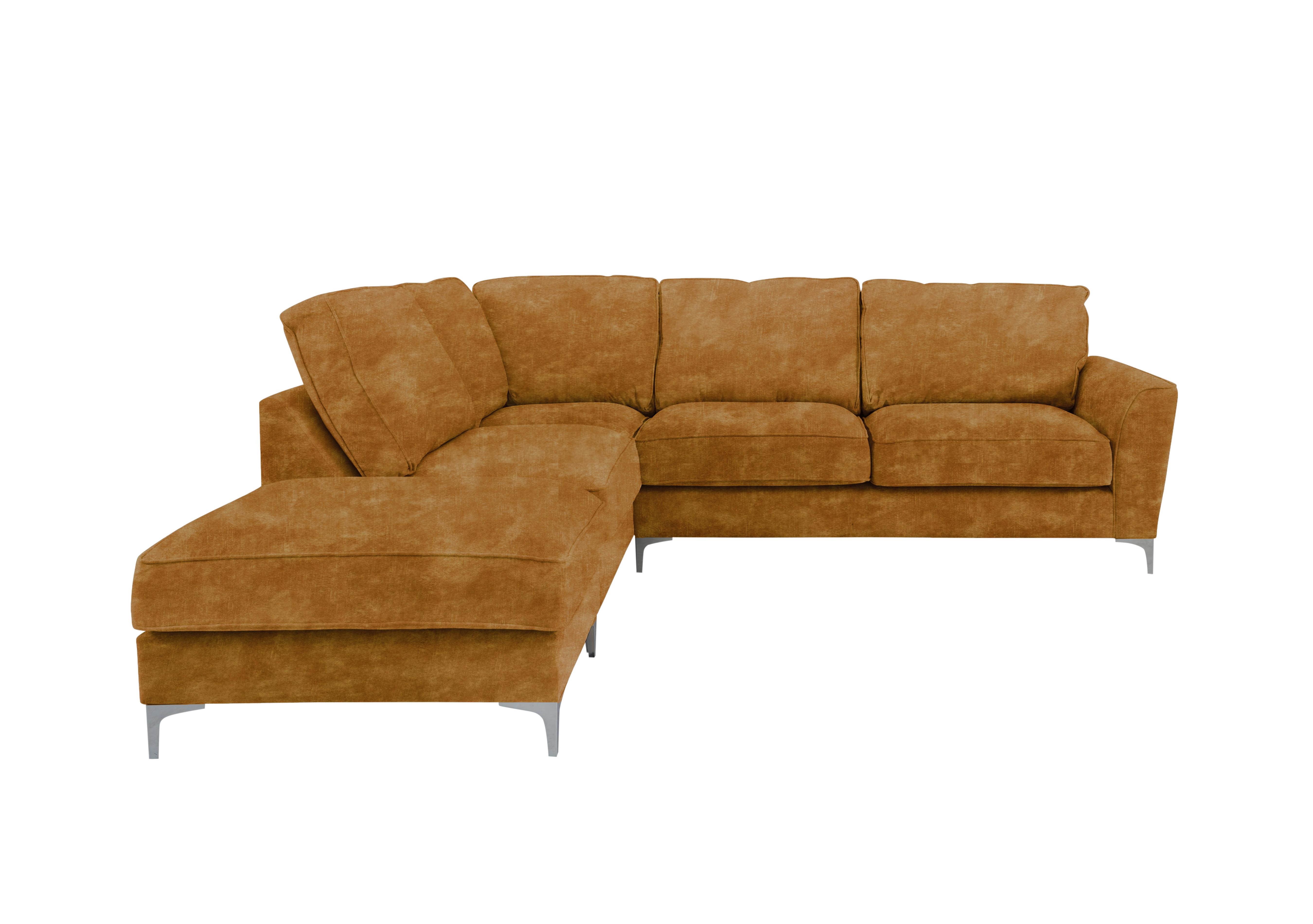 Legend Classic Back Fabric Corner Sofa in Sublime Tumeric on Furniture Village