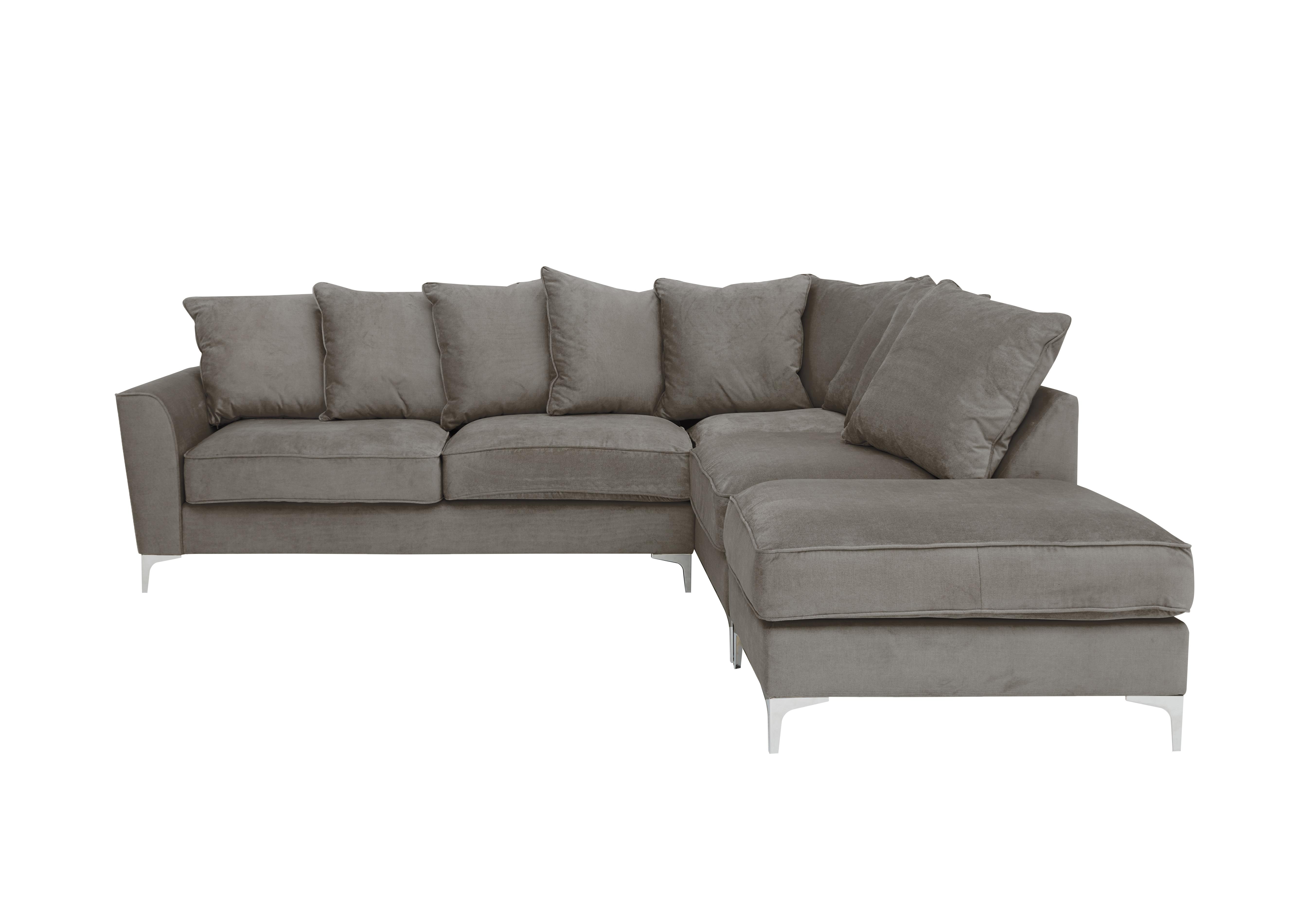 Legend Scatter Back Fabric Corner Sofa in Kingston Grey on Furniture Village