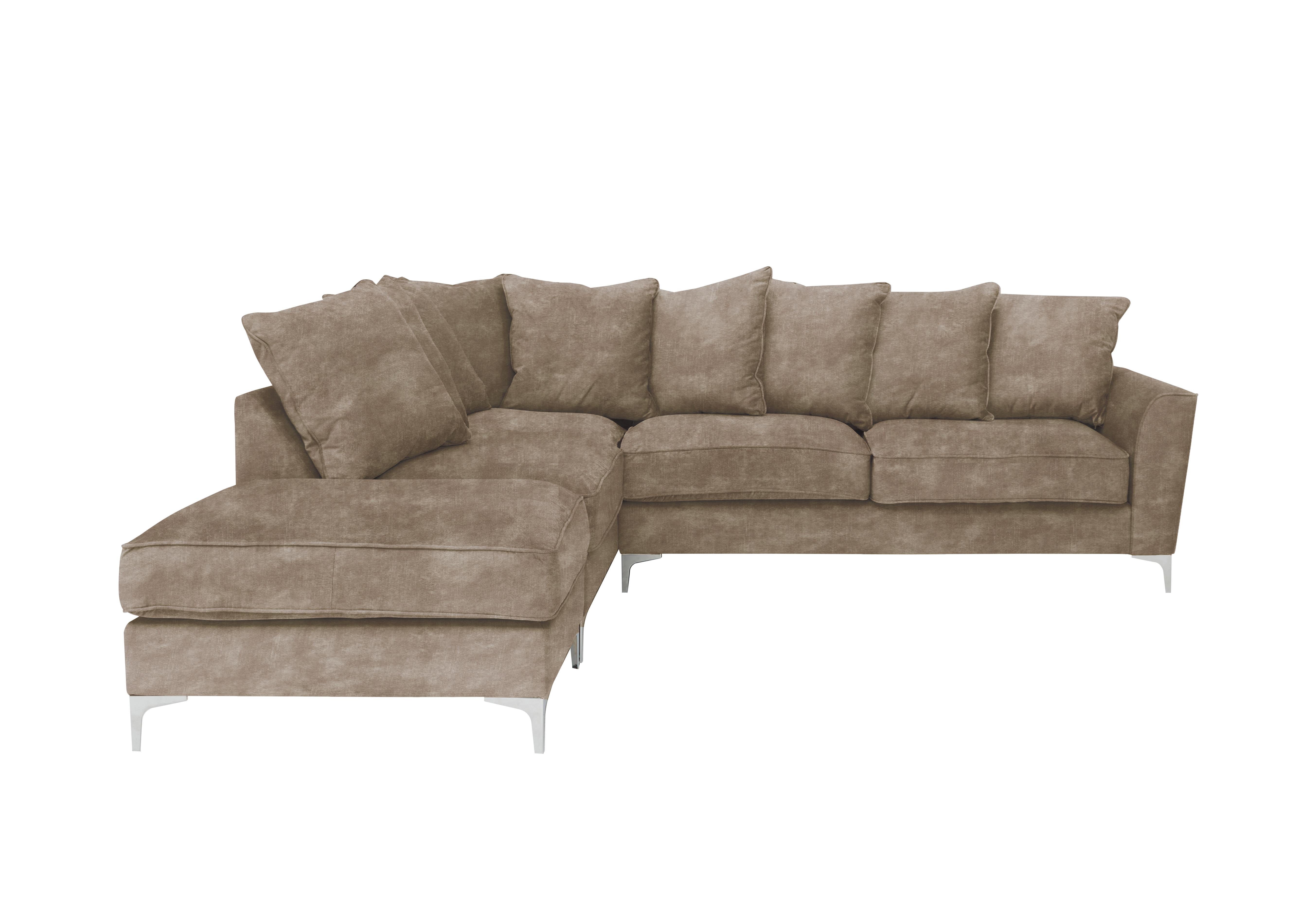 Legend Scatter Back Fabric Corner Sofa in Sublime Clay on Furniture Village