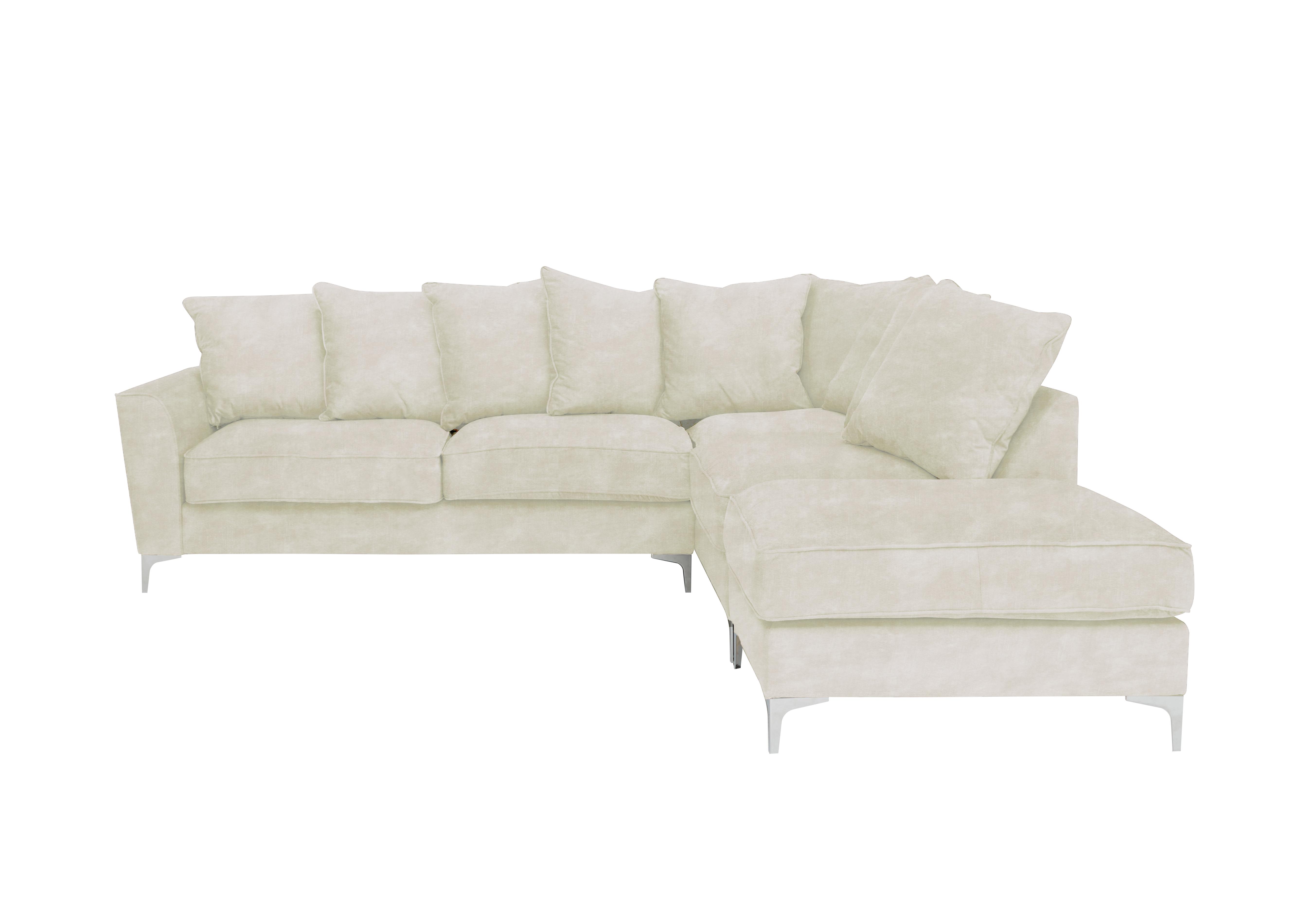 Legend Scatter Back Fabric Corner Sofa in Sublime Pearl on Furniture Village