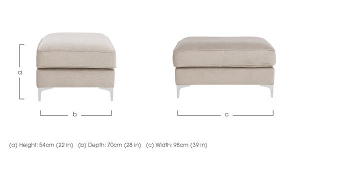 Legend Fabric Footstool in  on Furniture Village