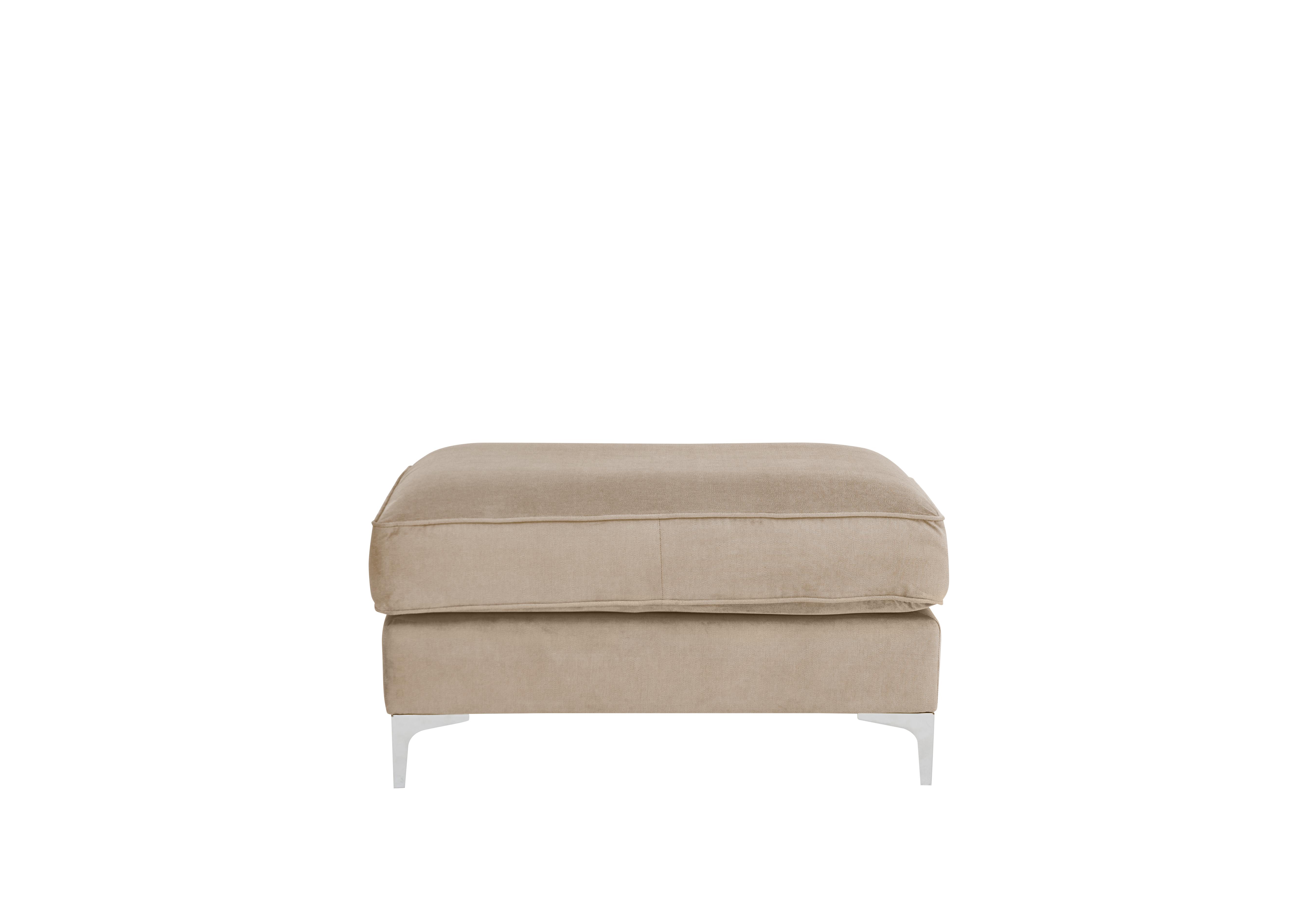 Legend Fabric Footstool in Kingston Beige on Furniture Village