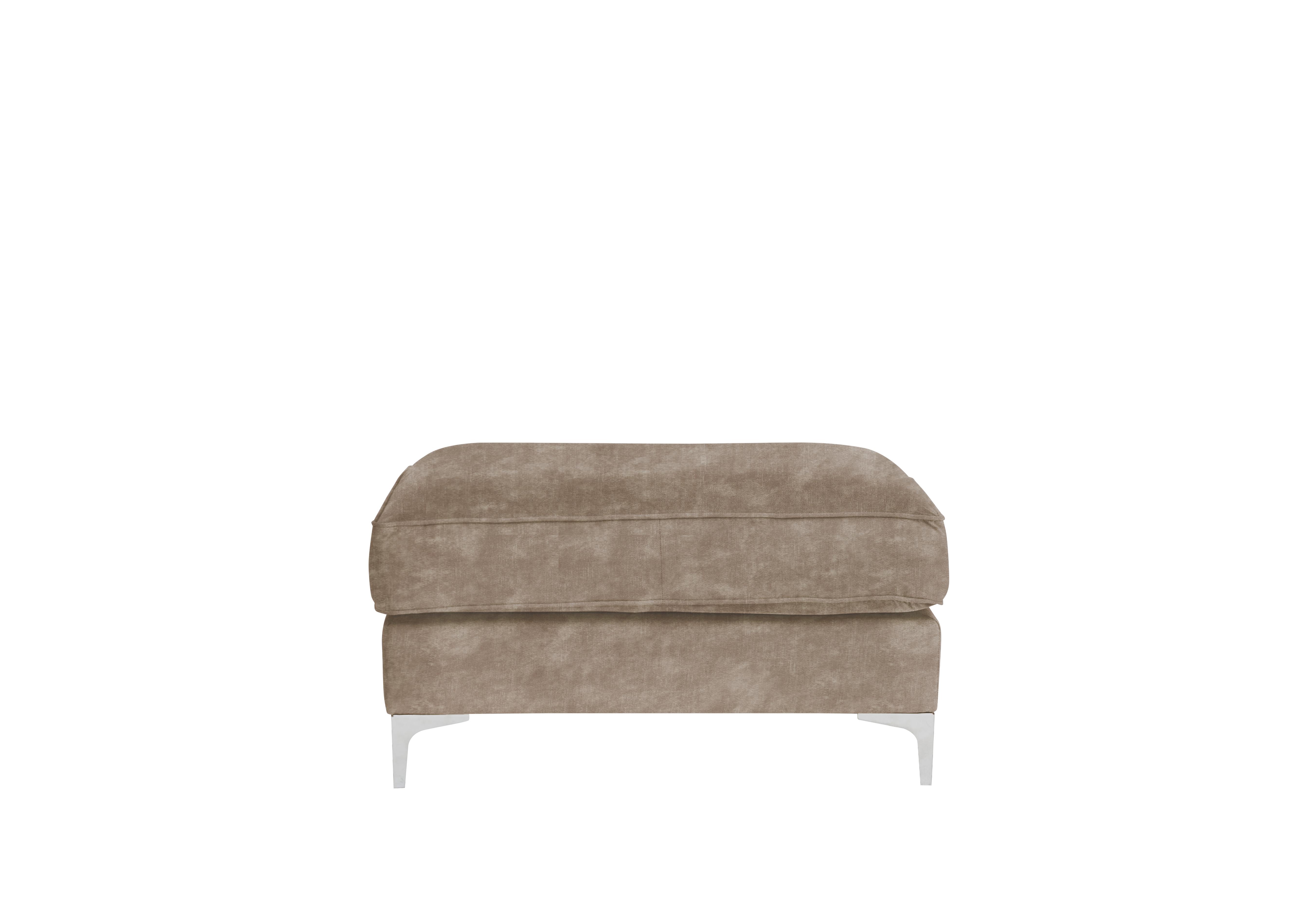 Legend Fabric Footstool in Sublime Clay on Furniture Village
