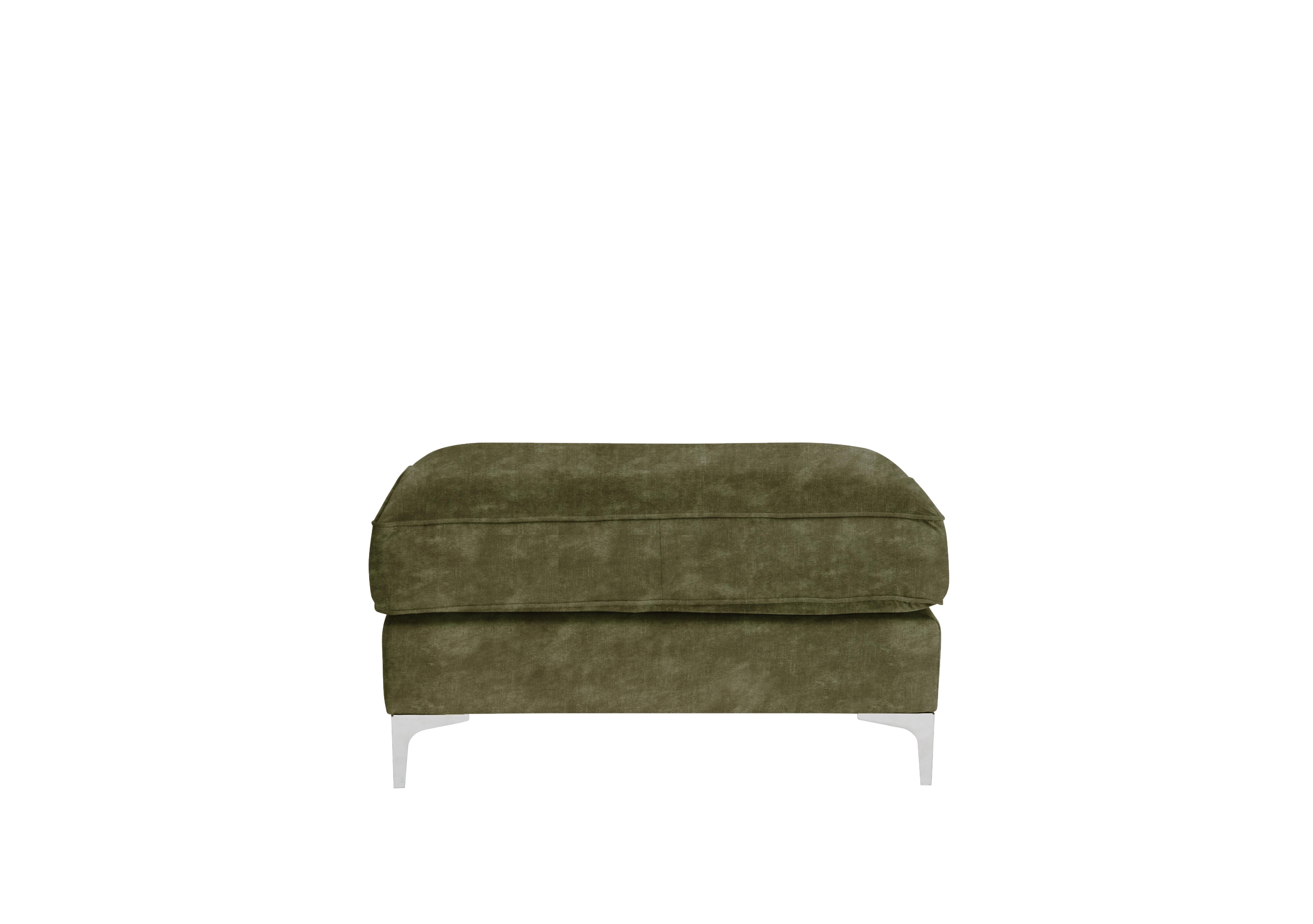 Legend Fabric Footstool in Sublime Olive on Furniture Village