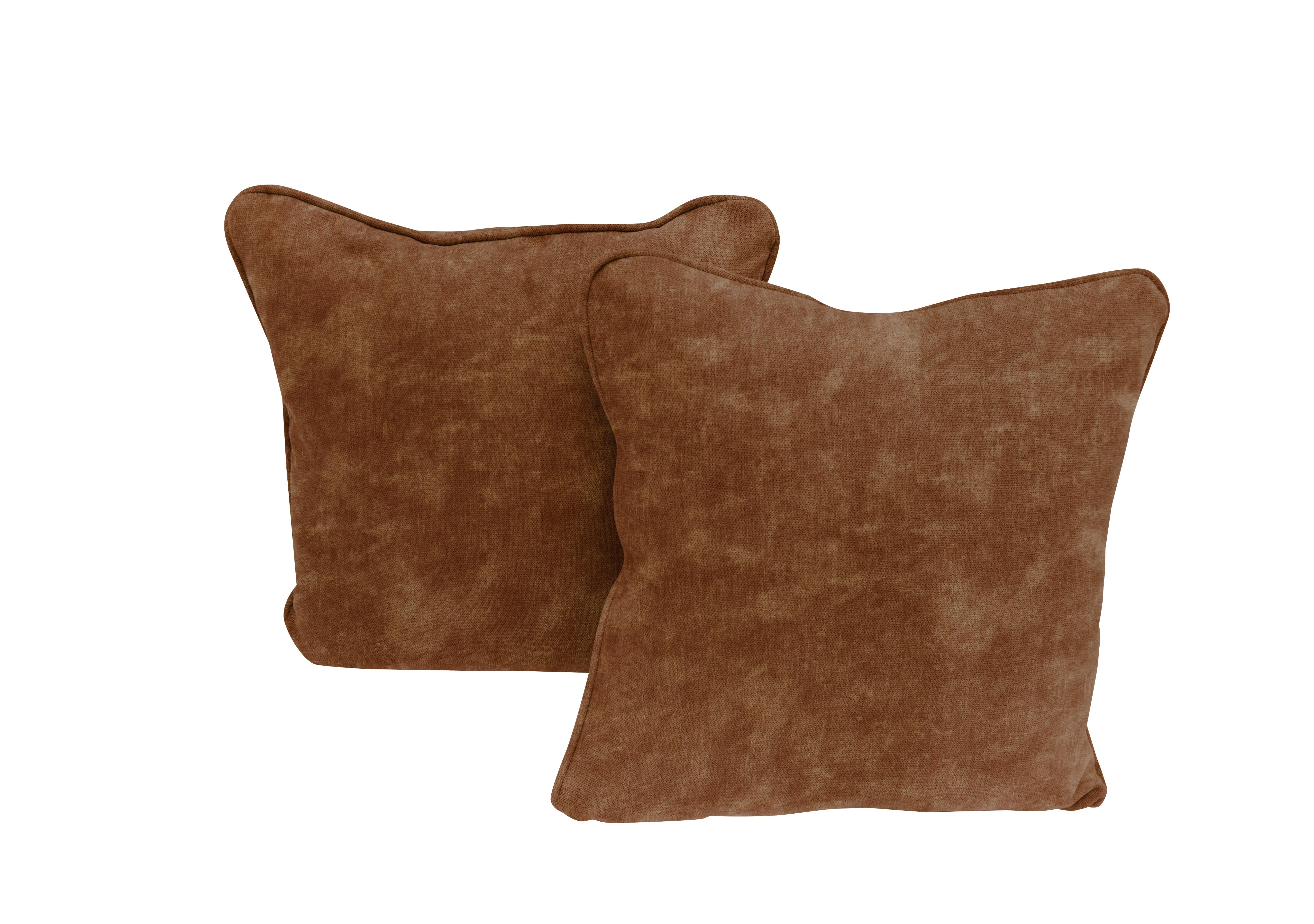 Legend Pair of Scatter Cushions in Sublime Rust on Furniture Village