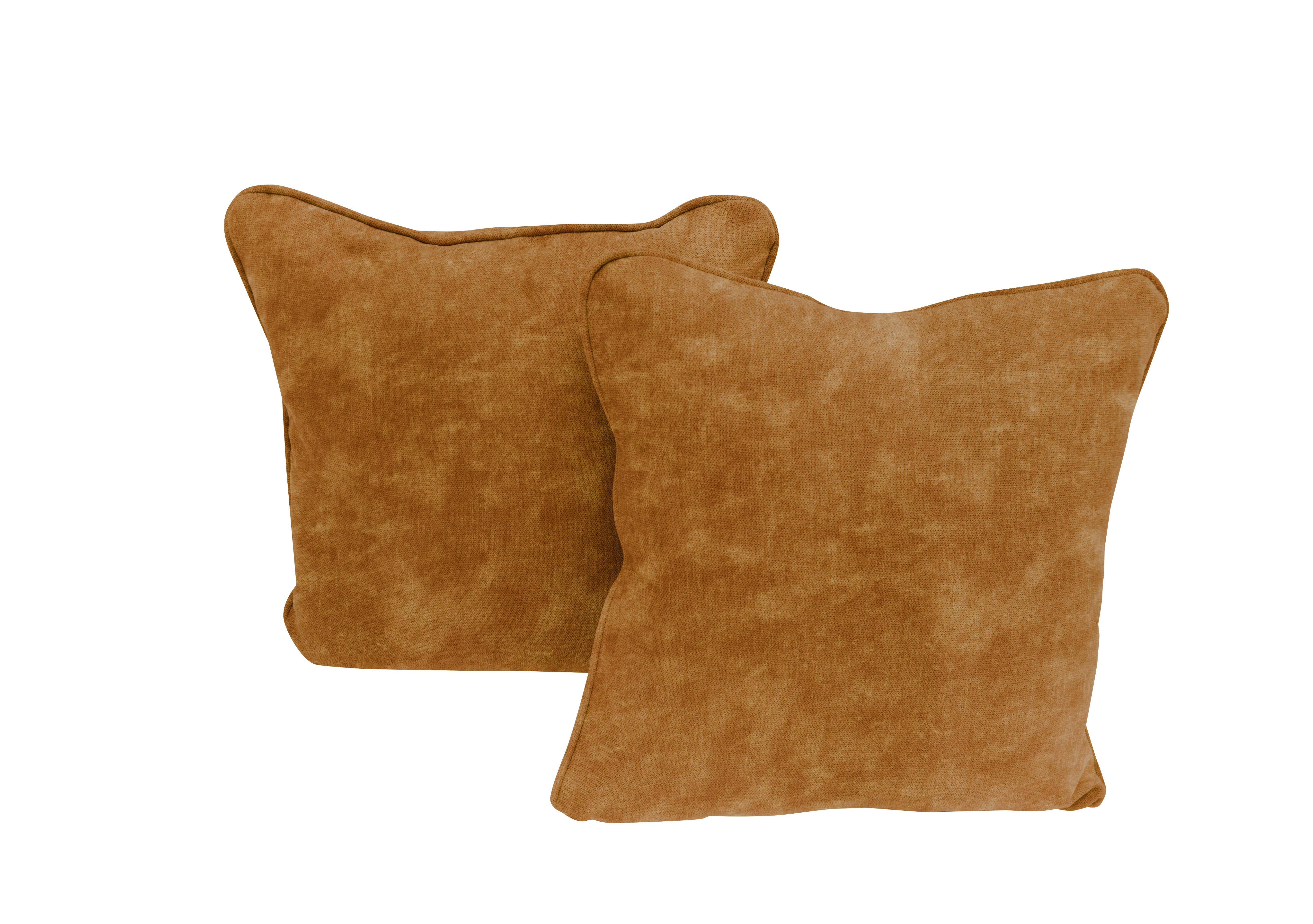 Legend Pair of Scatter Cushions in Sublime Tumeric on Furniture Village