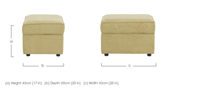 Legend Fabric Storage Footstool in  on Furniture Village