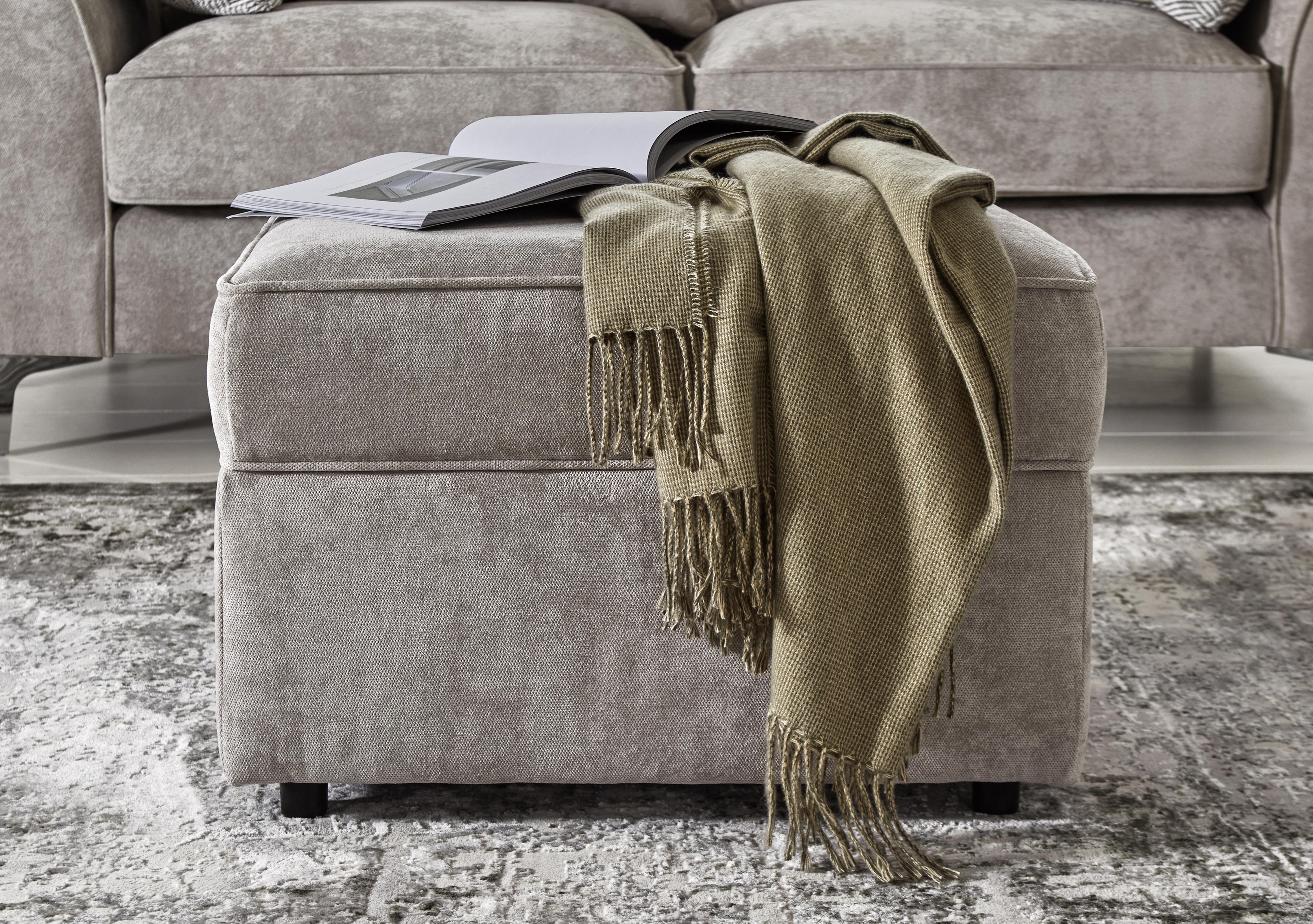 Legend Fabric Storage Footstool in  on Furniture Village