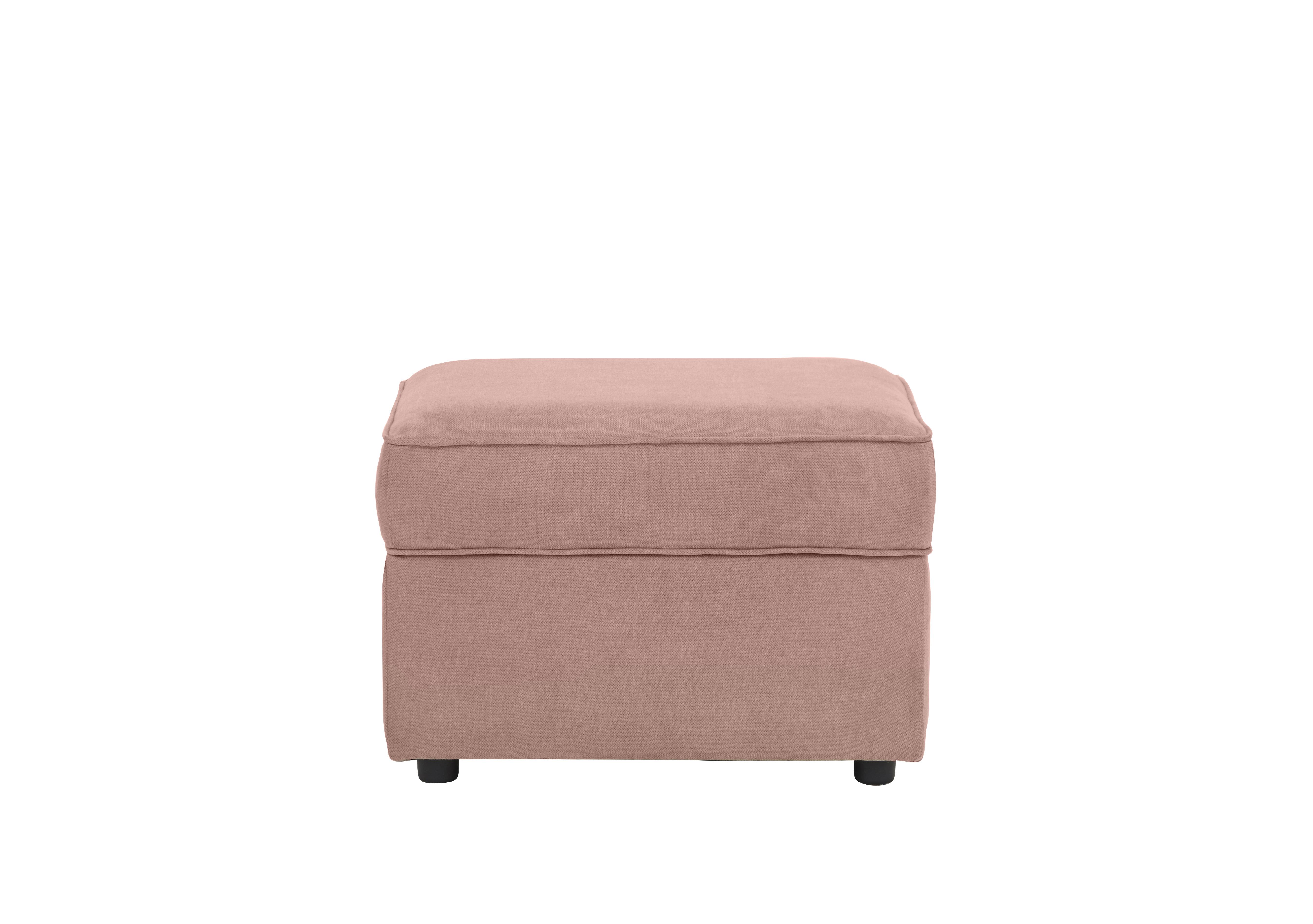 Legend Fabric Storage Footstool in Kingston Blush on Furniture Village