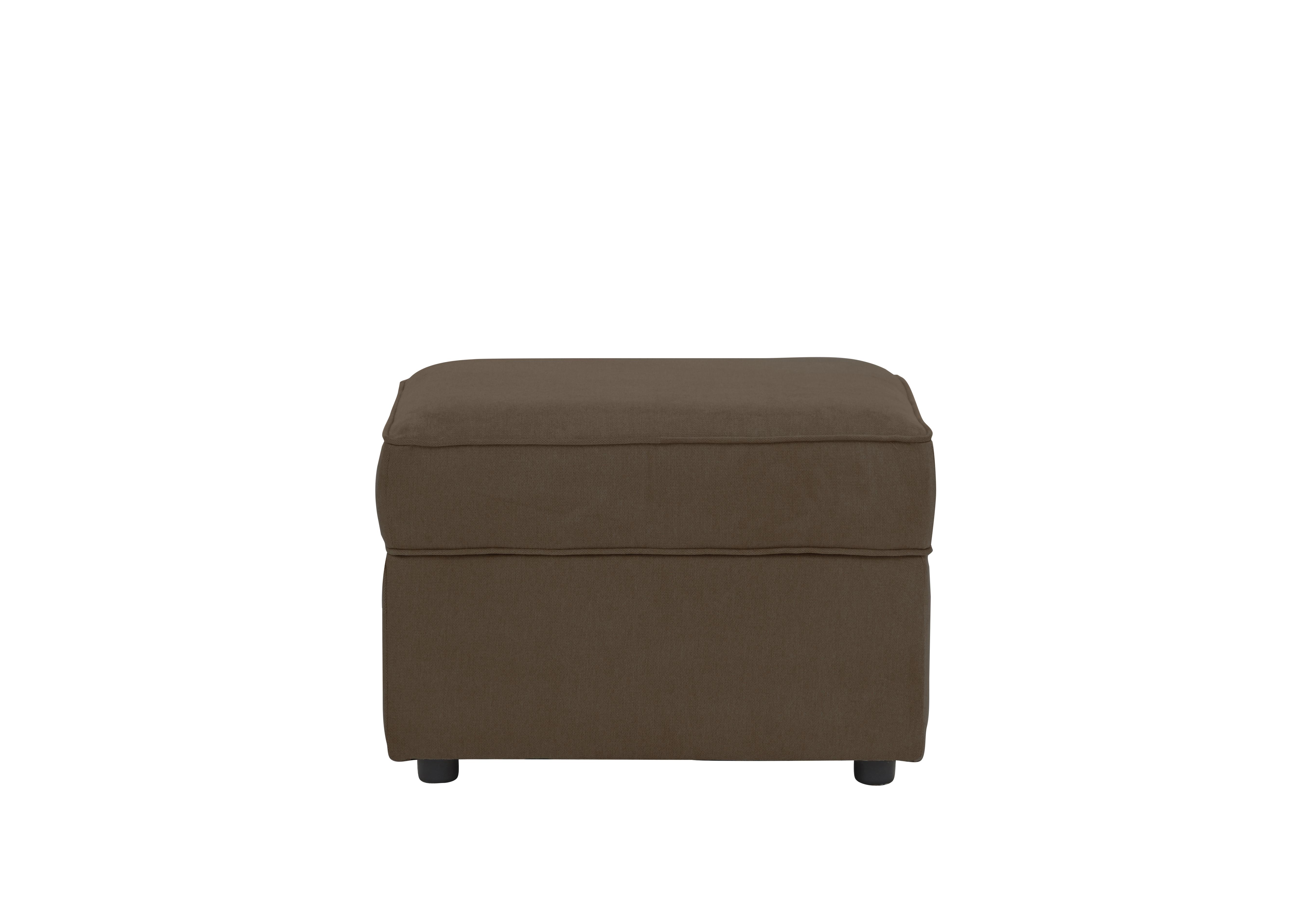 Legend Fabric Storage Footstool in Kingston Nutmeg on Furniture Village