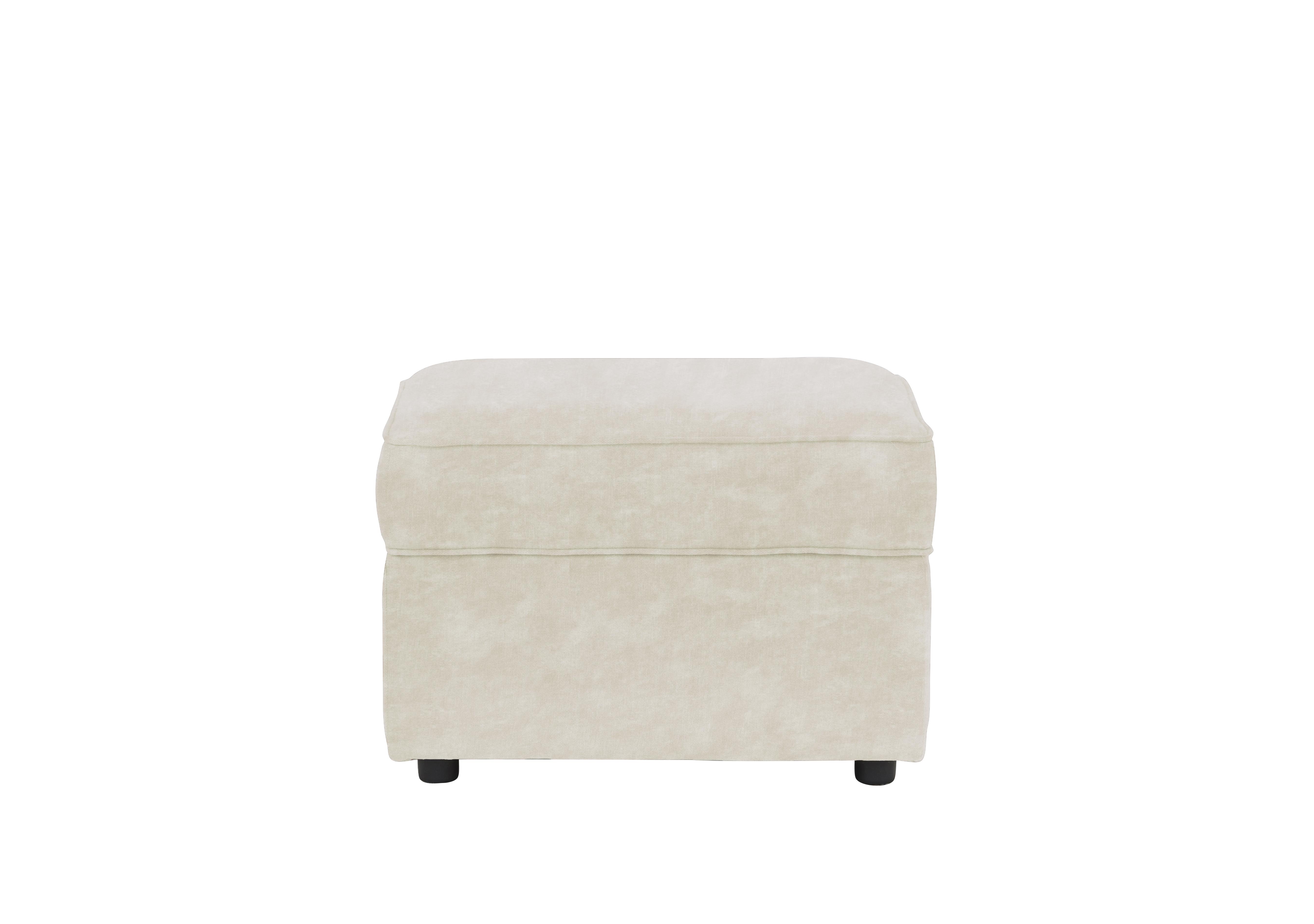 Legend Fabric Storage Footstool in Sublime Pearl on Furniture Village
