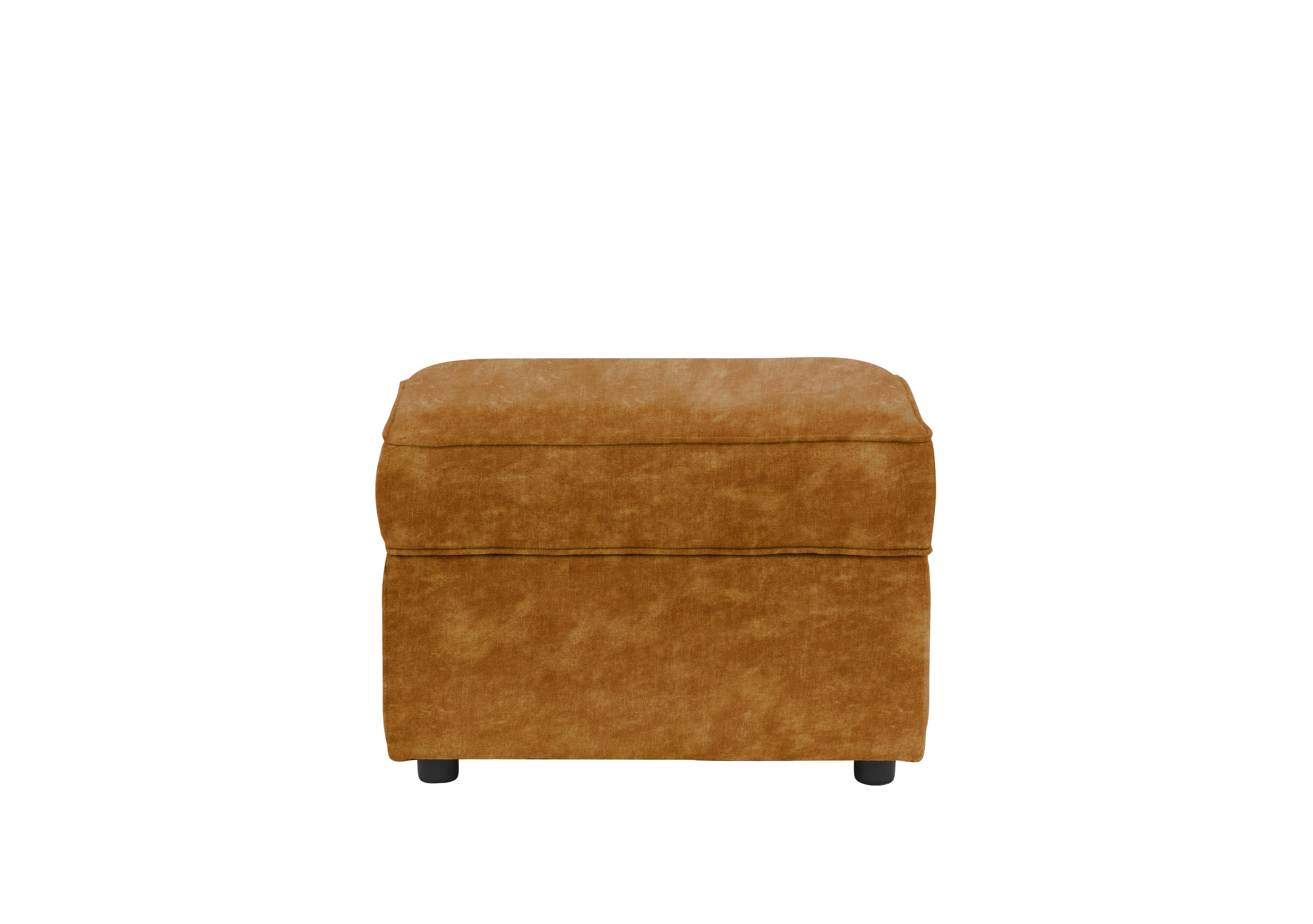 Legend Fabric Storage Footstool in Sublime Tumeric on Furniture Village