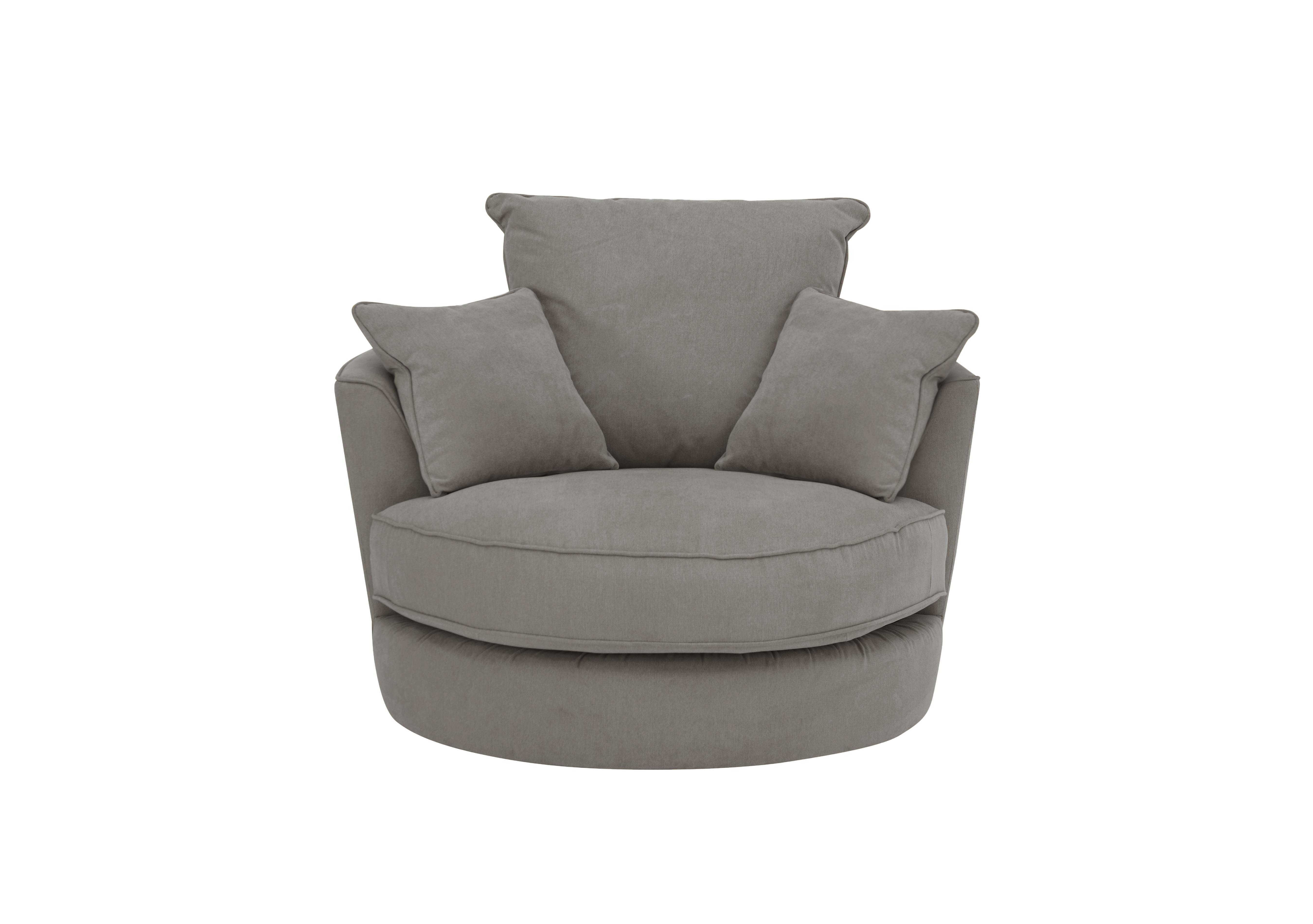 Legend Fabric Swivel Chair in Kingston Grey on Furniture Village