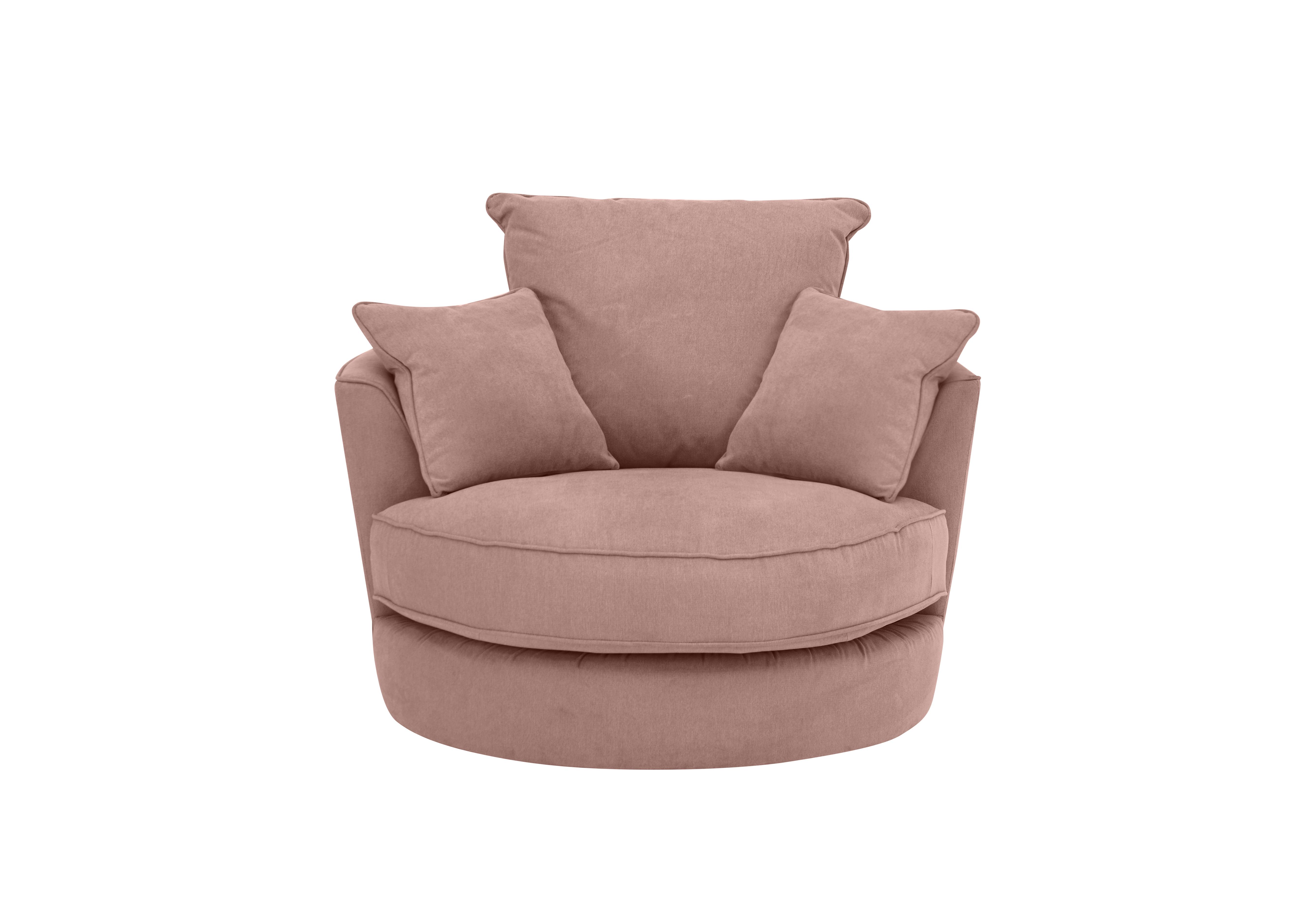 Legend Fabric Swivel Chair in Kingston Blush on Furniture Village