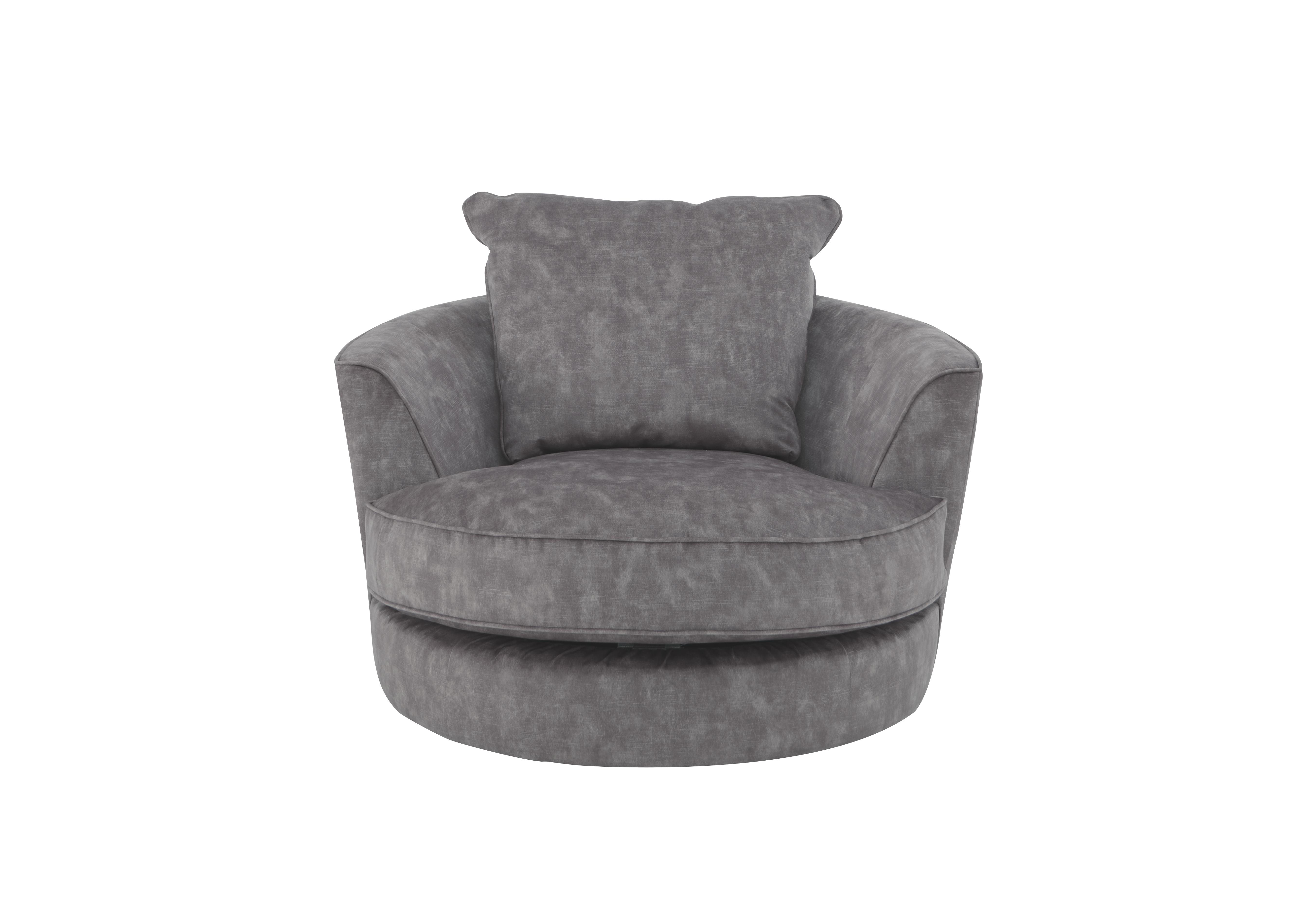 Legend Fabric Swivel Chair in Sublime Armour on Furniture Village