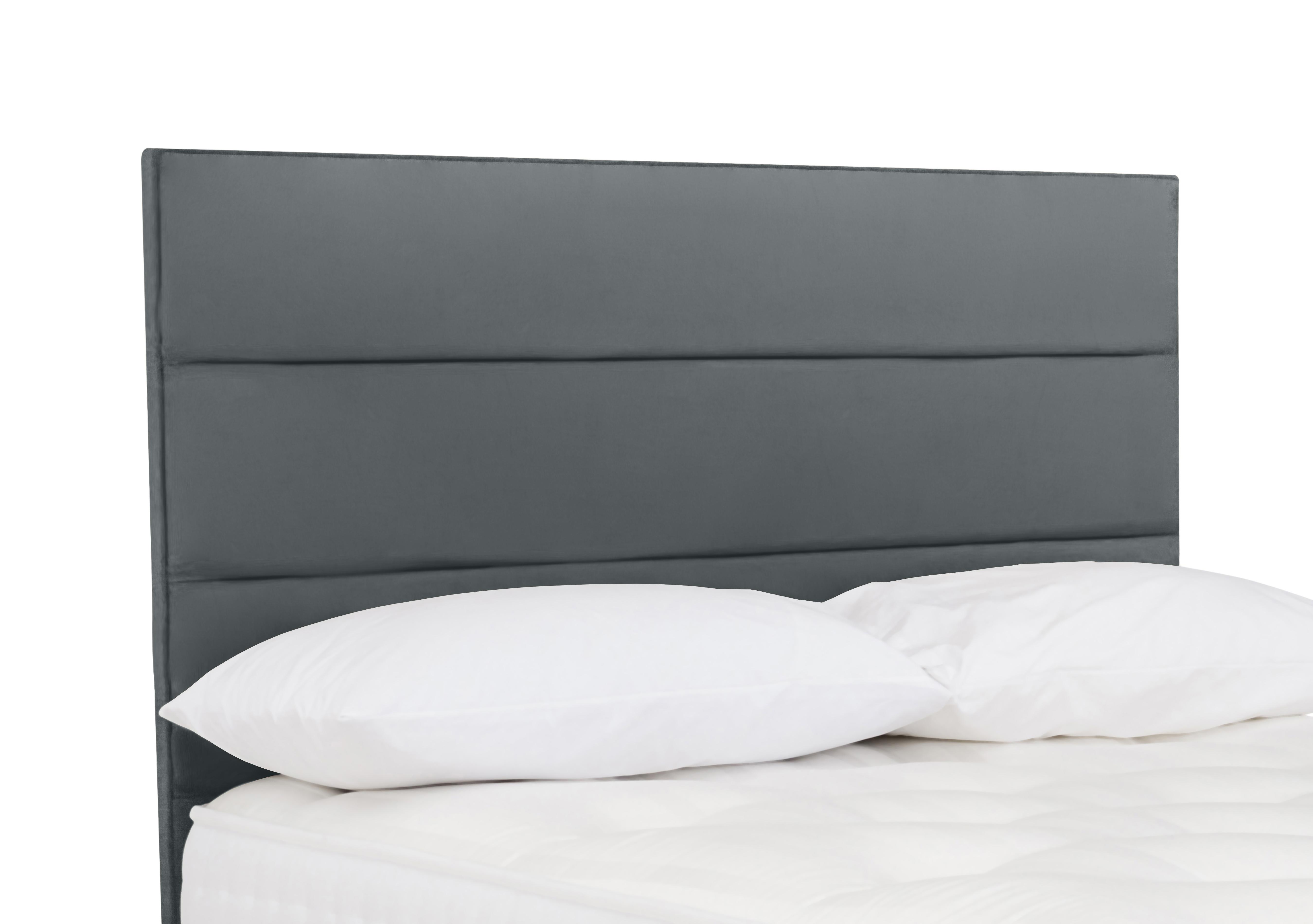 Rowling Floor Standing Headboard in Plush Arctic Grey on Furniture Village