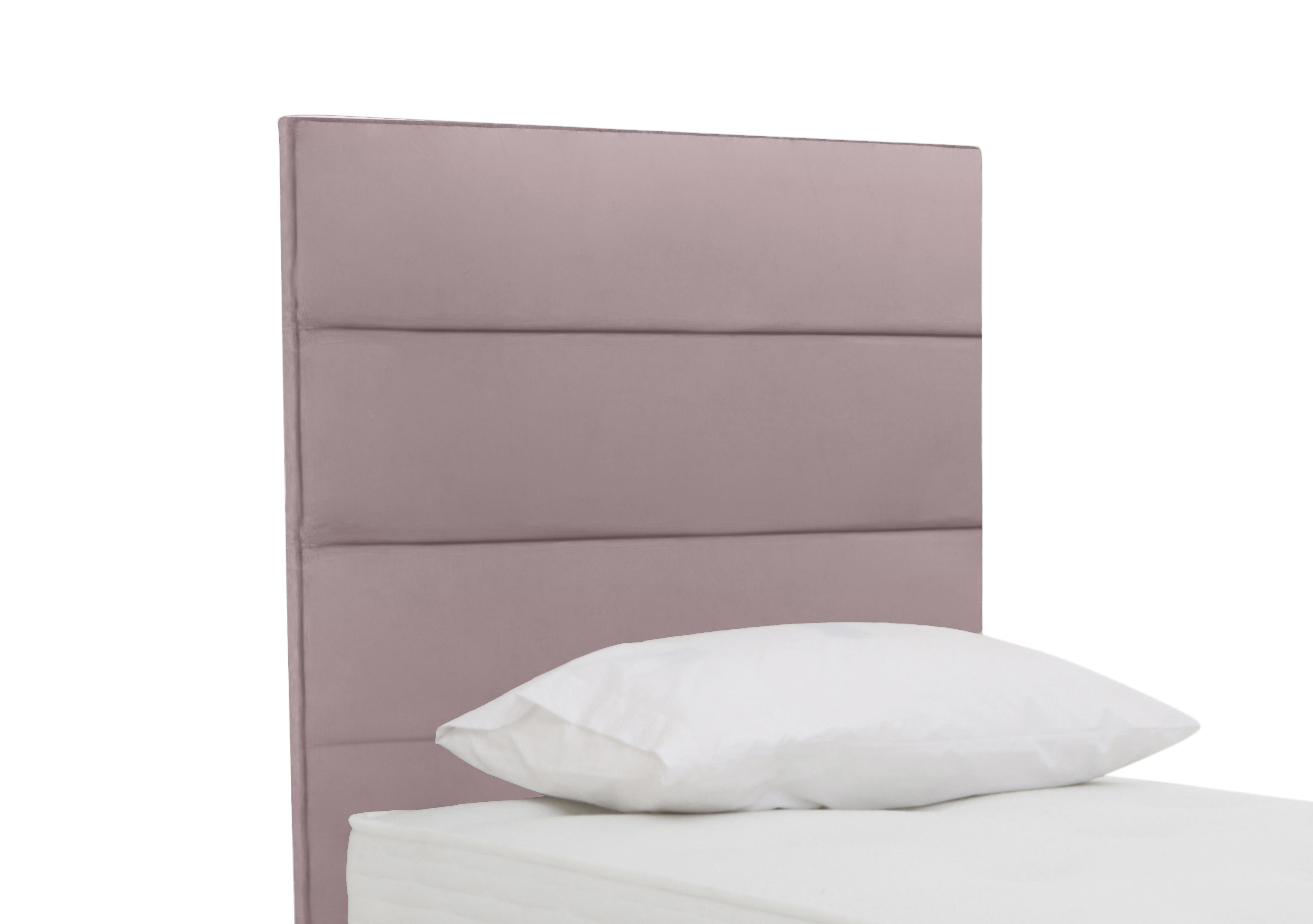 Rowling Floor Standing Headboard in Plush Lilac on Furniture Village