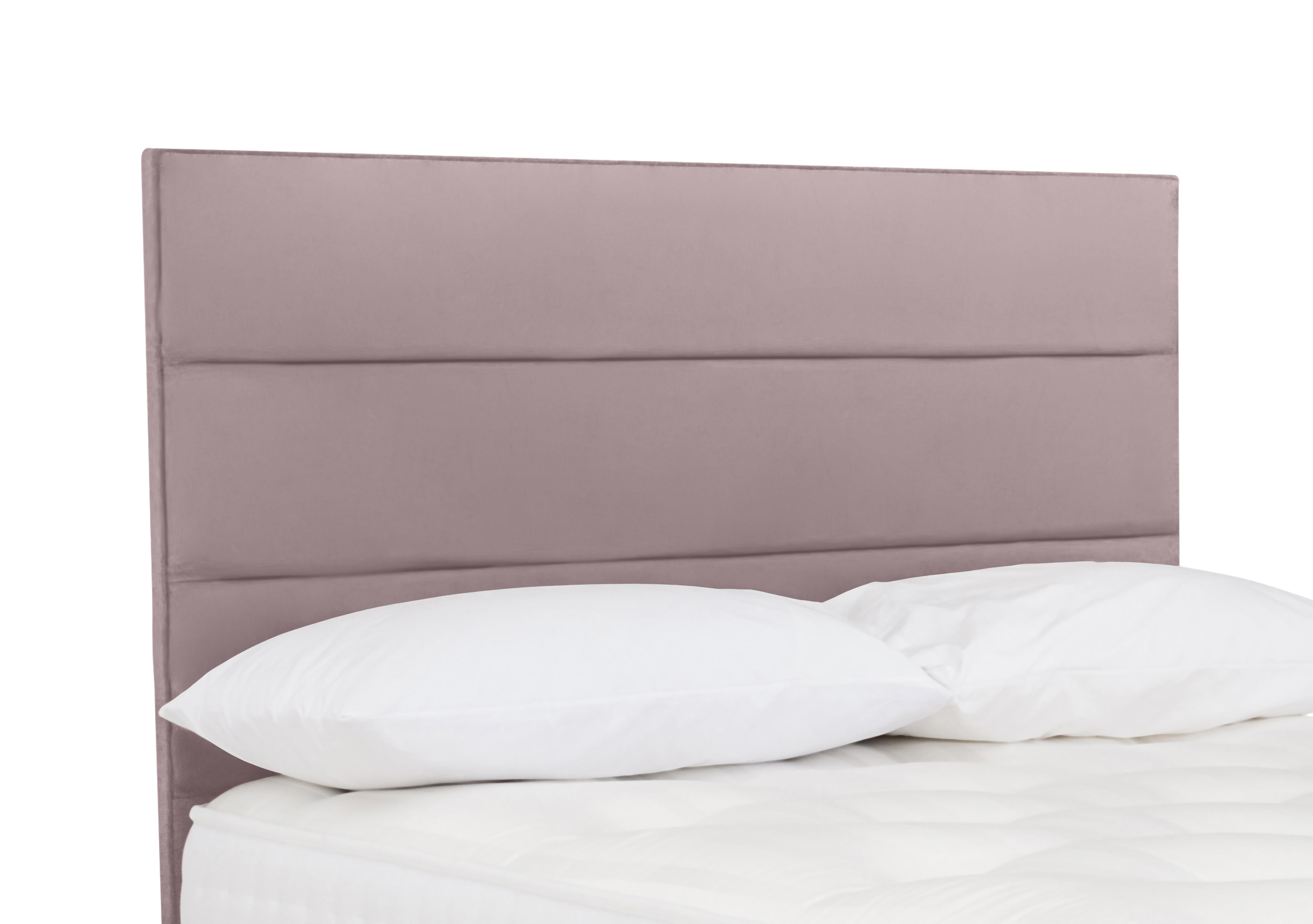 Rowling Floor Standing Headboard in Plush Lilac on Furniture Village