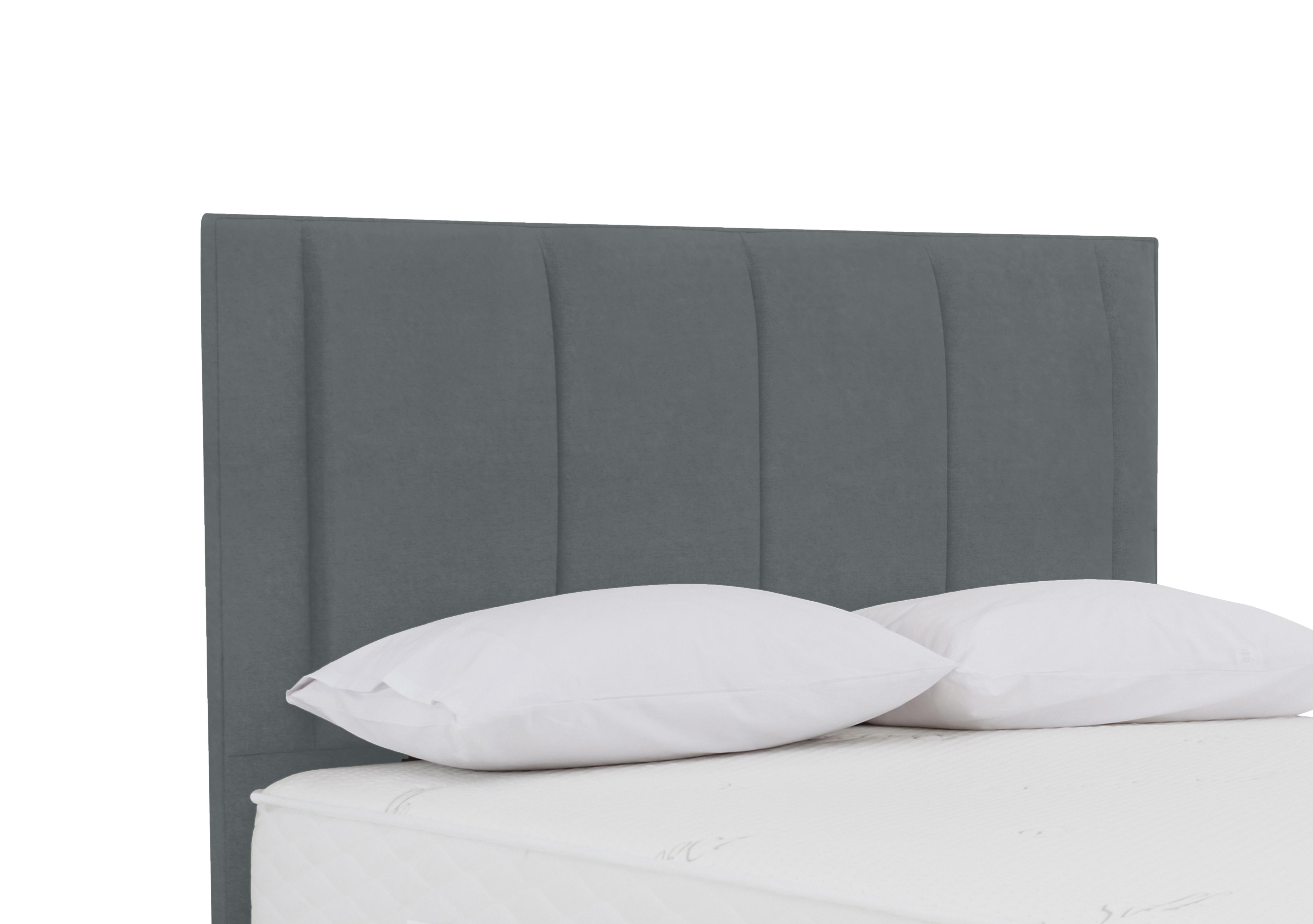 Orwell Floor Standing Headboard in Plush Arctic Grey on Furniture Village