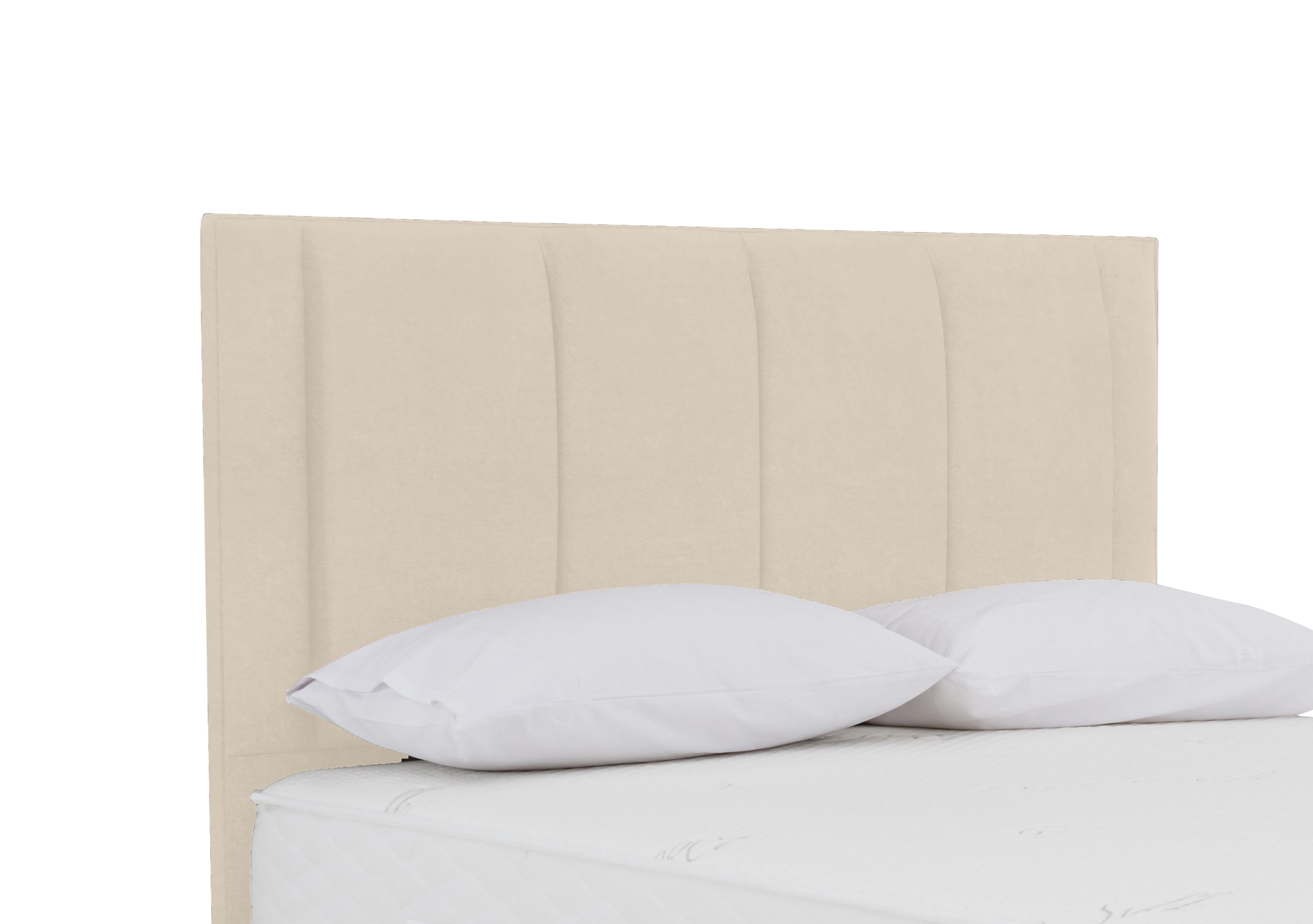 Orwell Floor Standing Headboard in Plush Ecru on Furniture Village