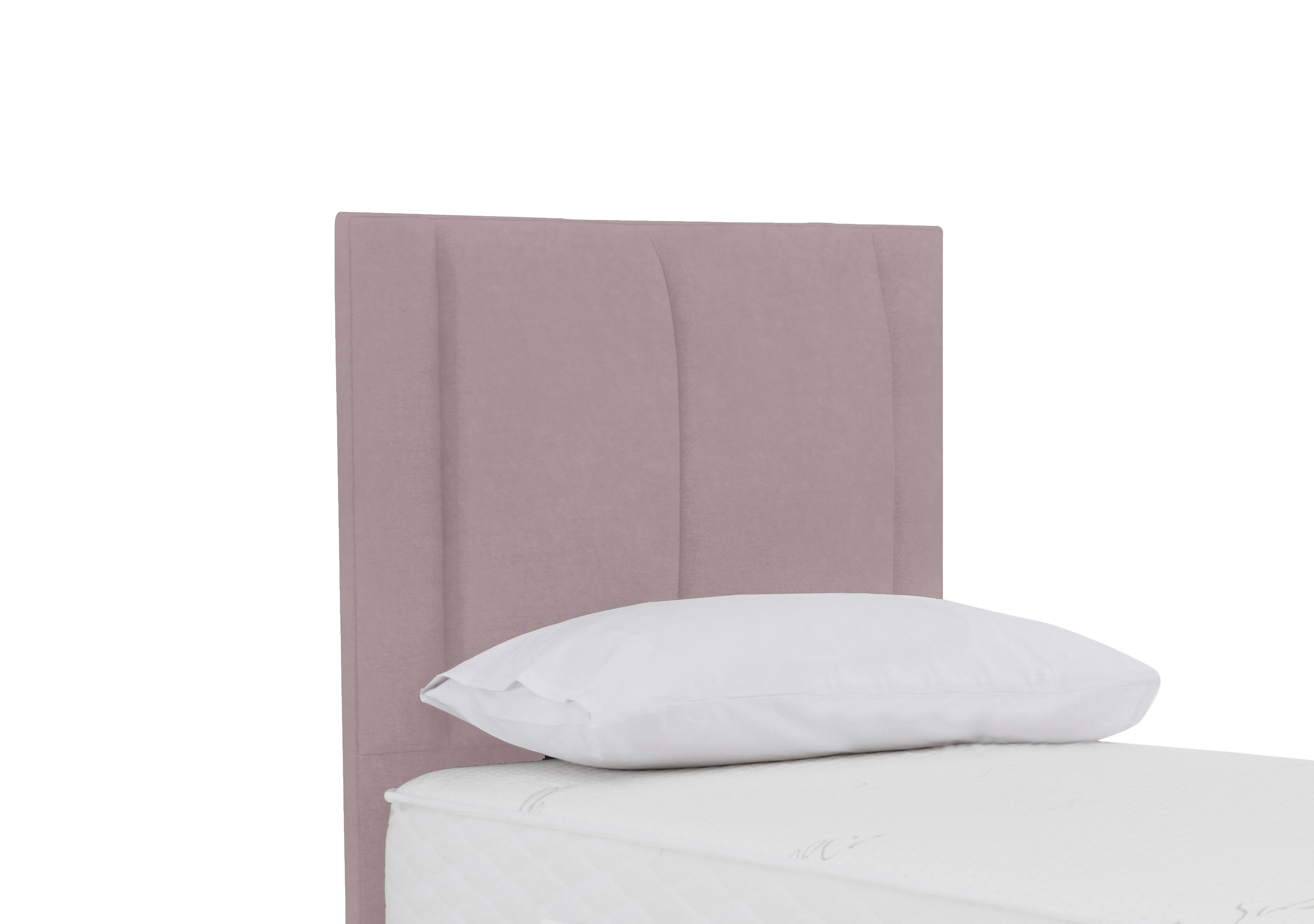 Orwell Floor Standing Headboard in Plush Lilac on Furniture Village