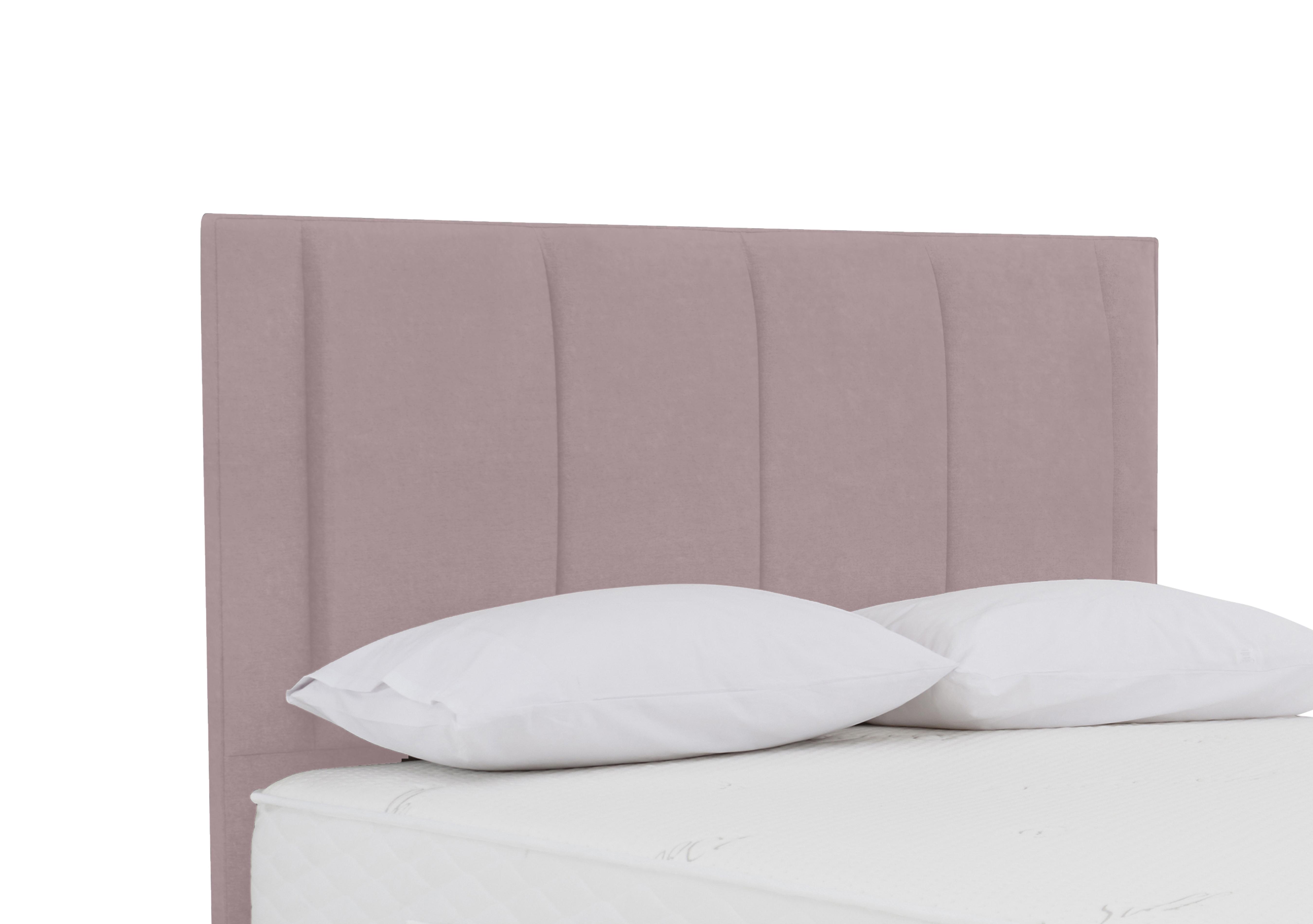 Orwell Floor Standing Headboard in Plush Lilac on Furniture Village