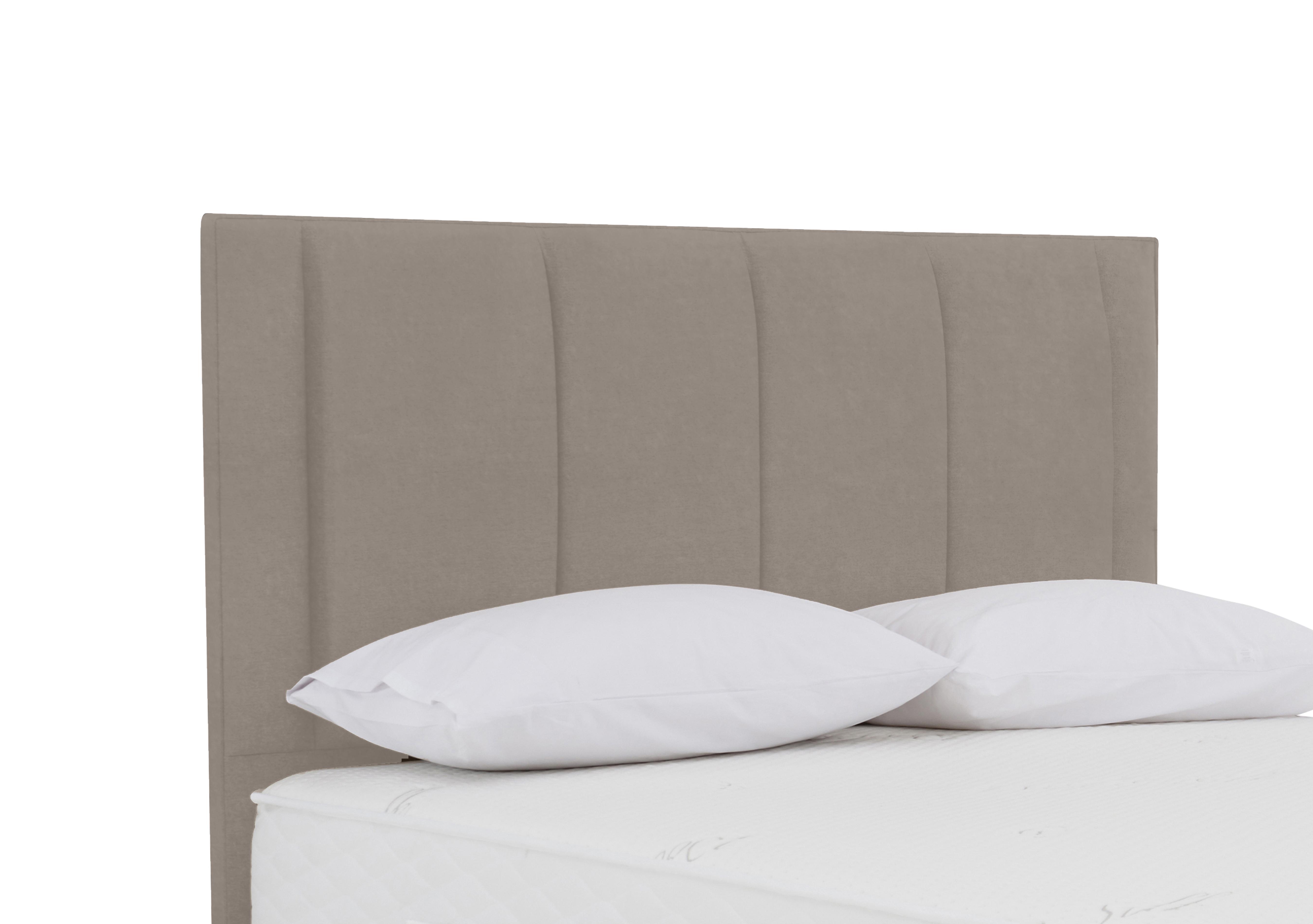Orwell Floor Standing Headboard in Plush Mole on Furniture Village