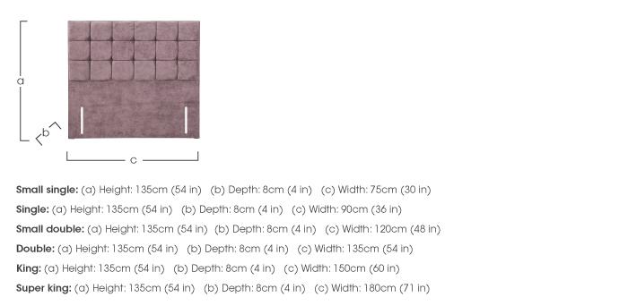 Milne Floor Standing Headboard in  on Furniture Village