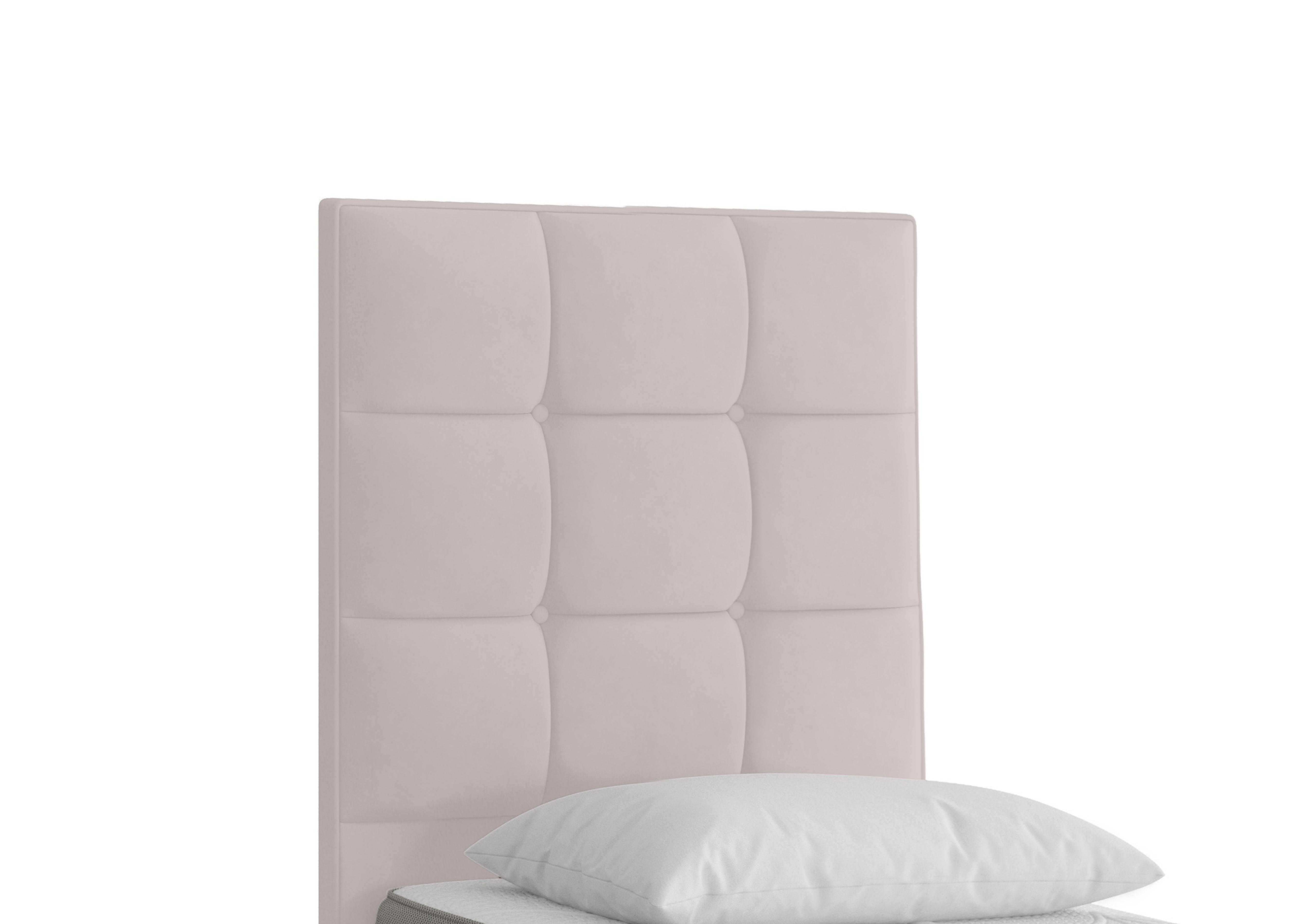 Milne Floor Standing Headboard in Plush Argent on Furniture Village