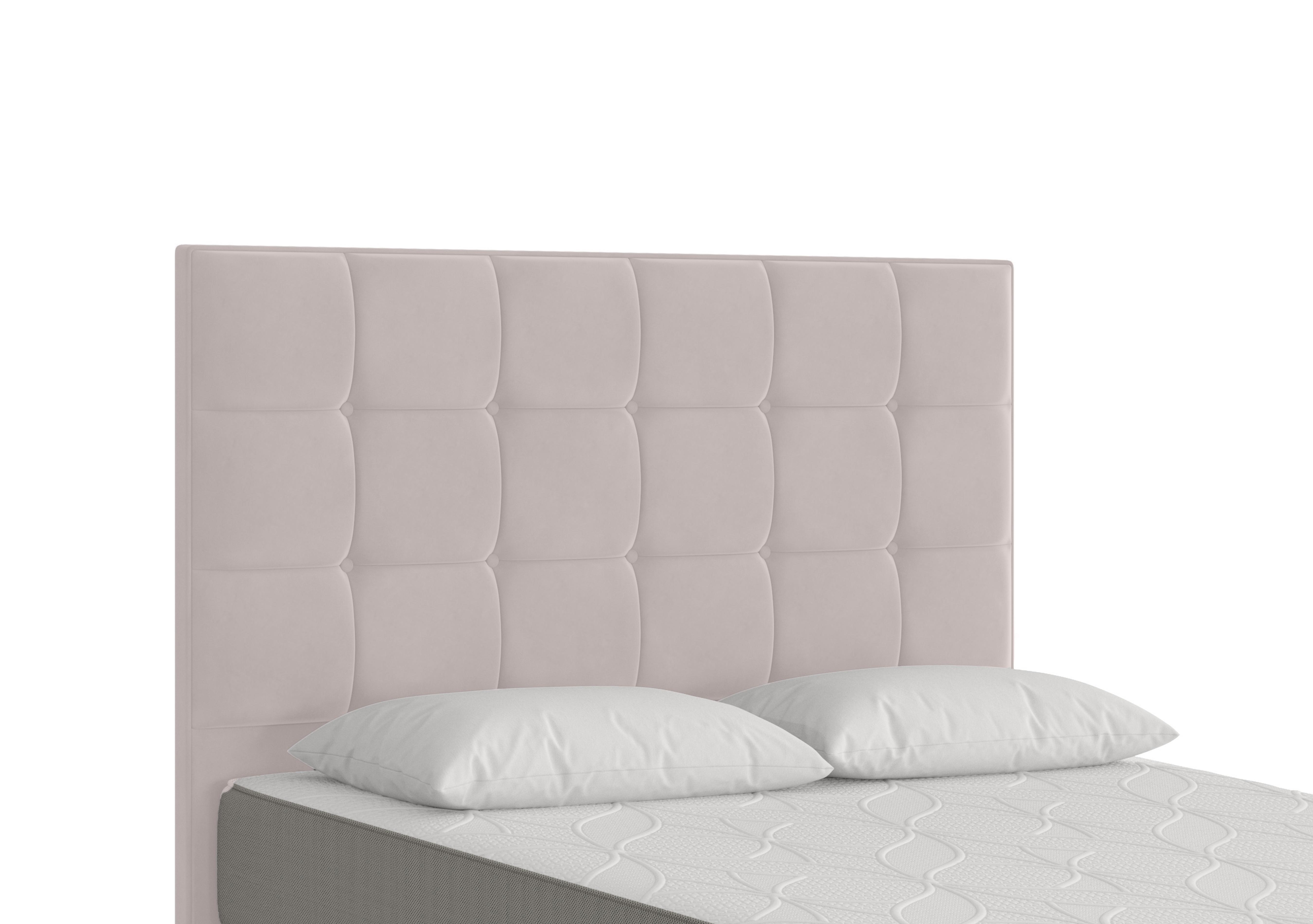 Milne Floor Standing Headboard in Plush Argent on Furniture Village