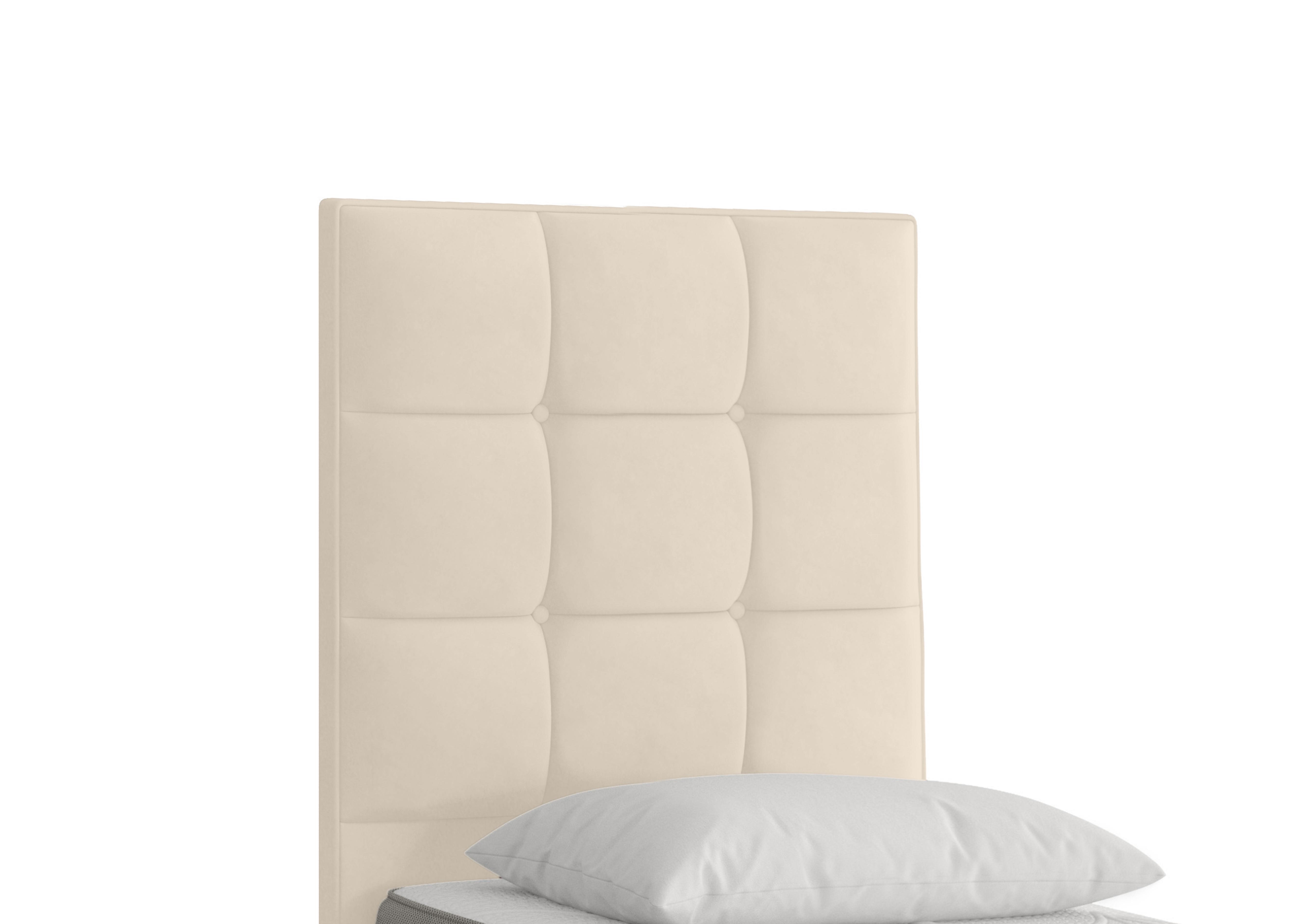 Milne Floor Standing Headboard in Plush Ecru on Furniture Village