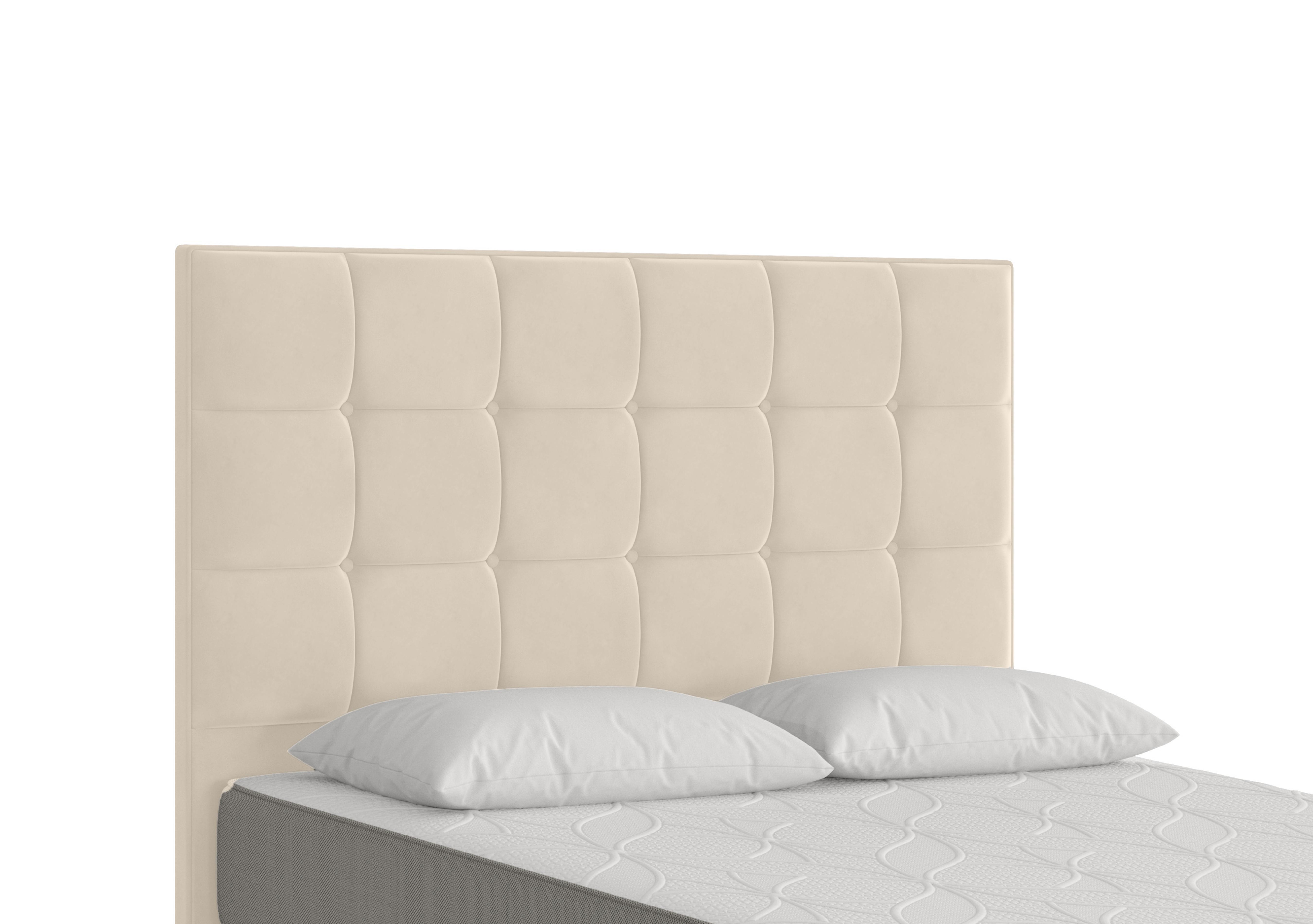 Milne Floor Standing Headboard in Plush Ecru on Furniture Village