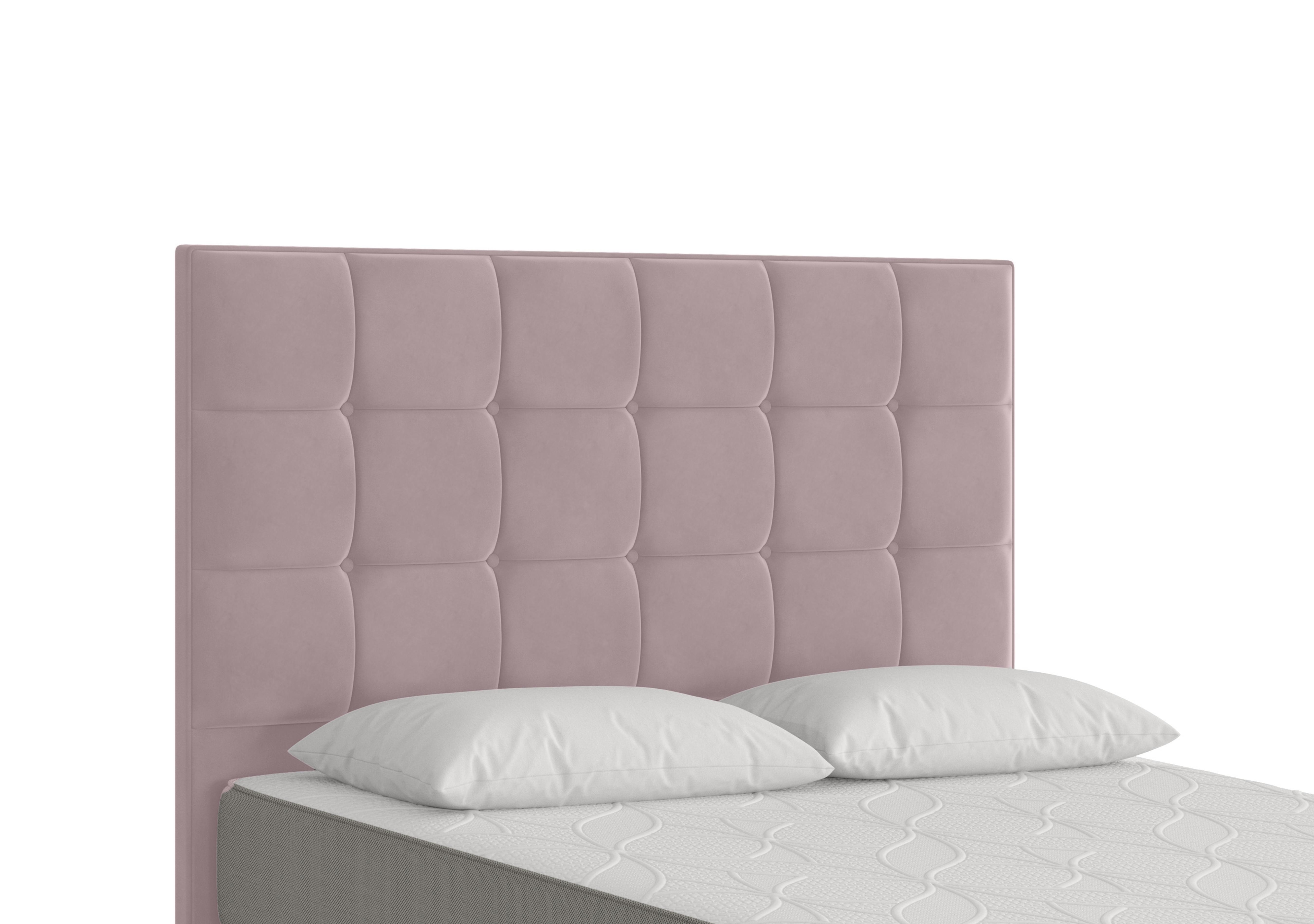 Milne Floor Standing Headboard in Plush Lilac on Furniture Village