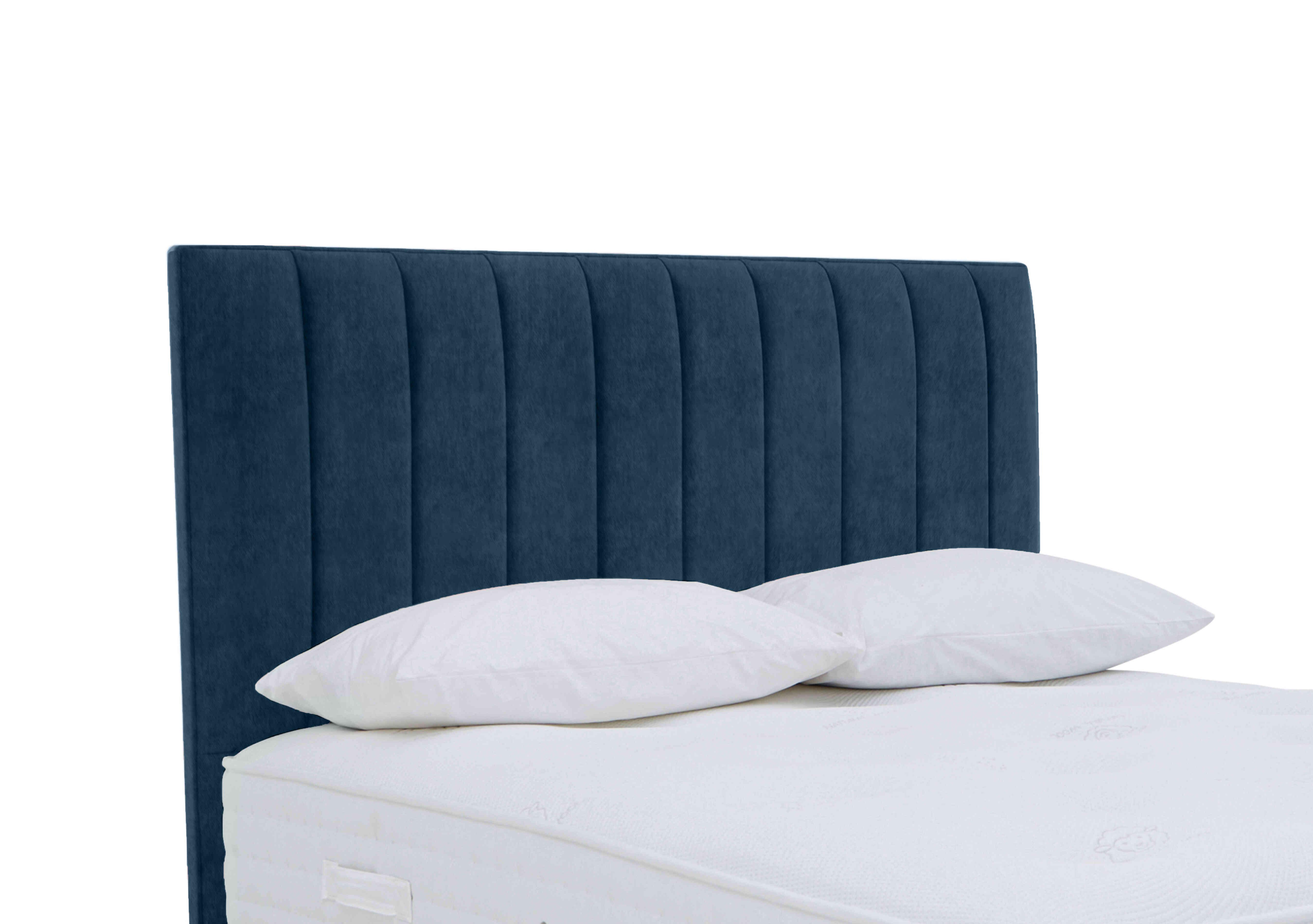 Dickens Floor Standing Headboard in Plain Sapphire on Furniture Village