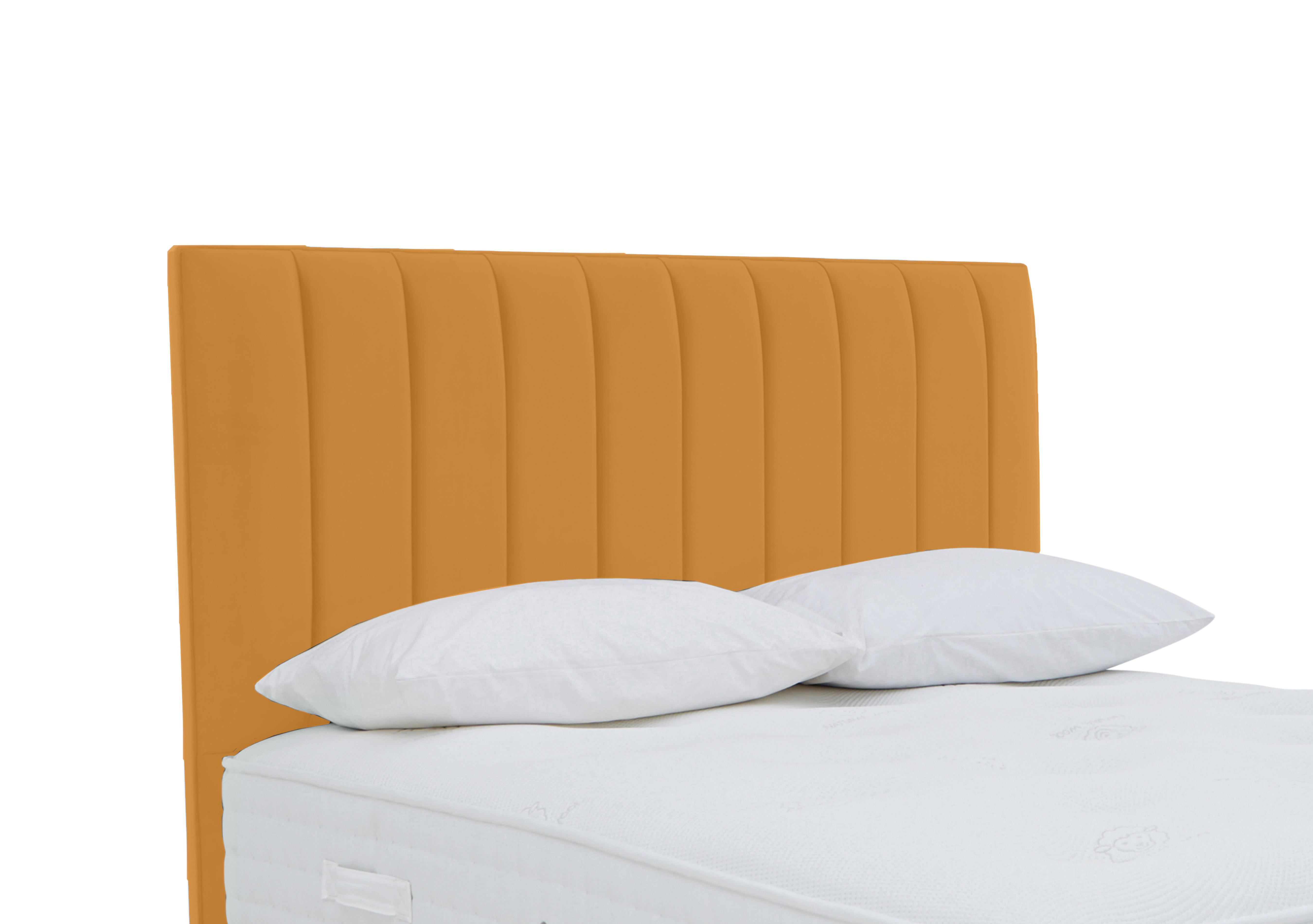 Dickens Floor Standing Headboard in Plush Corn on Furniture Village