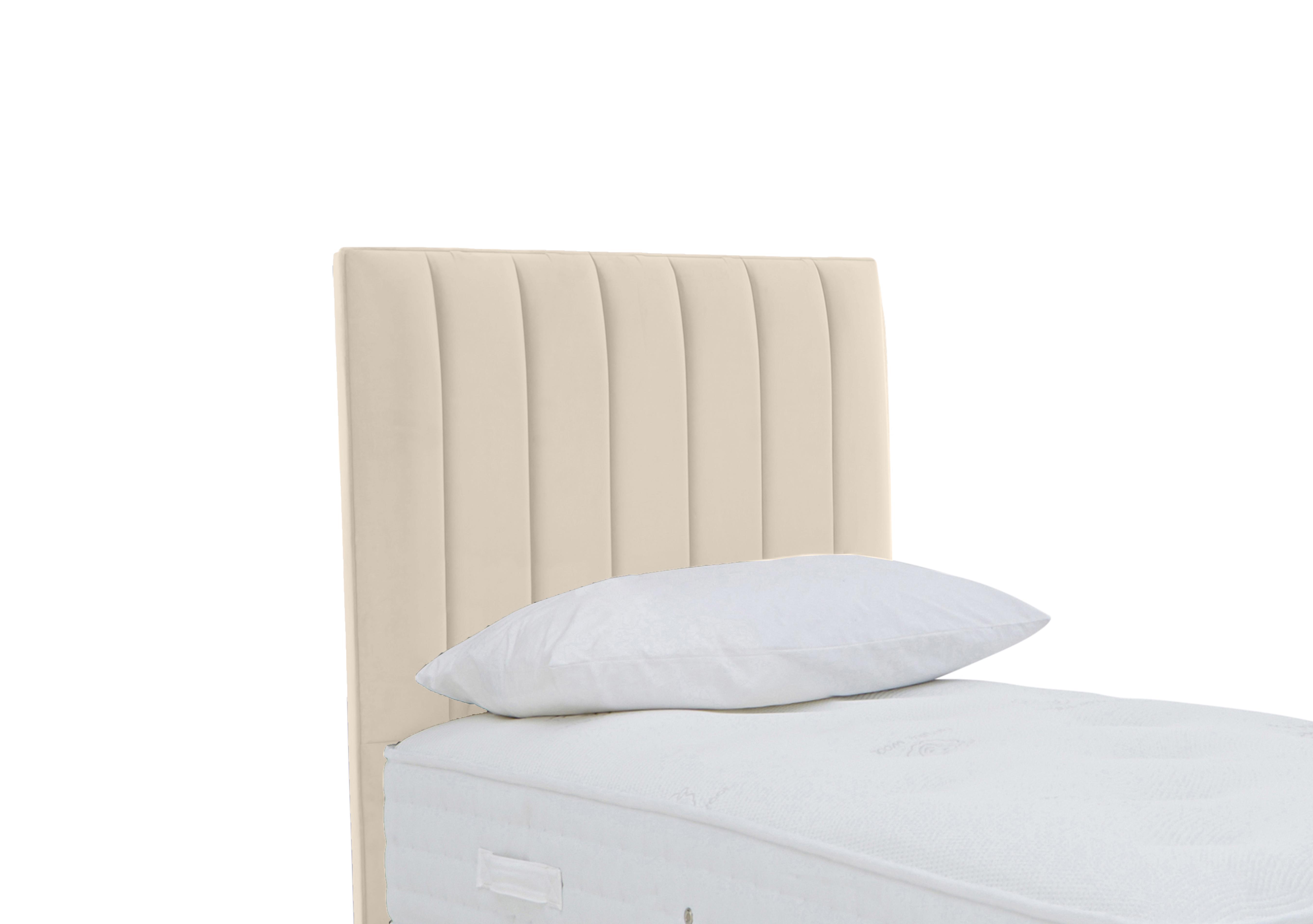 Dickens Floor Standing Headboard in Plush Ecru on Furniture Village