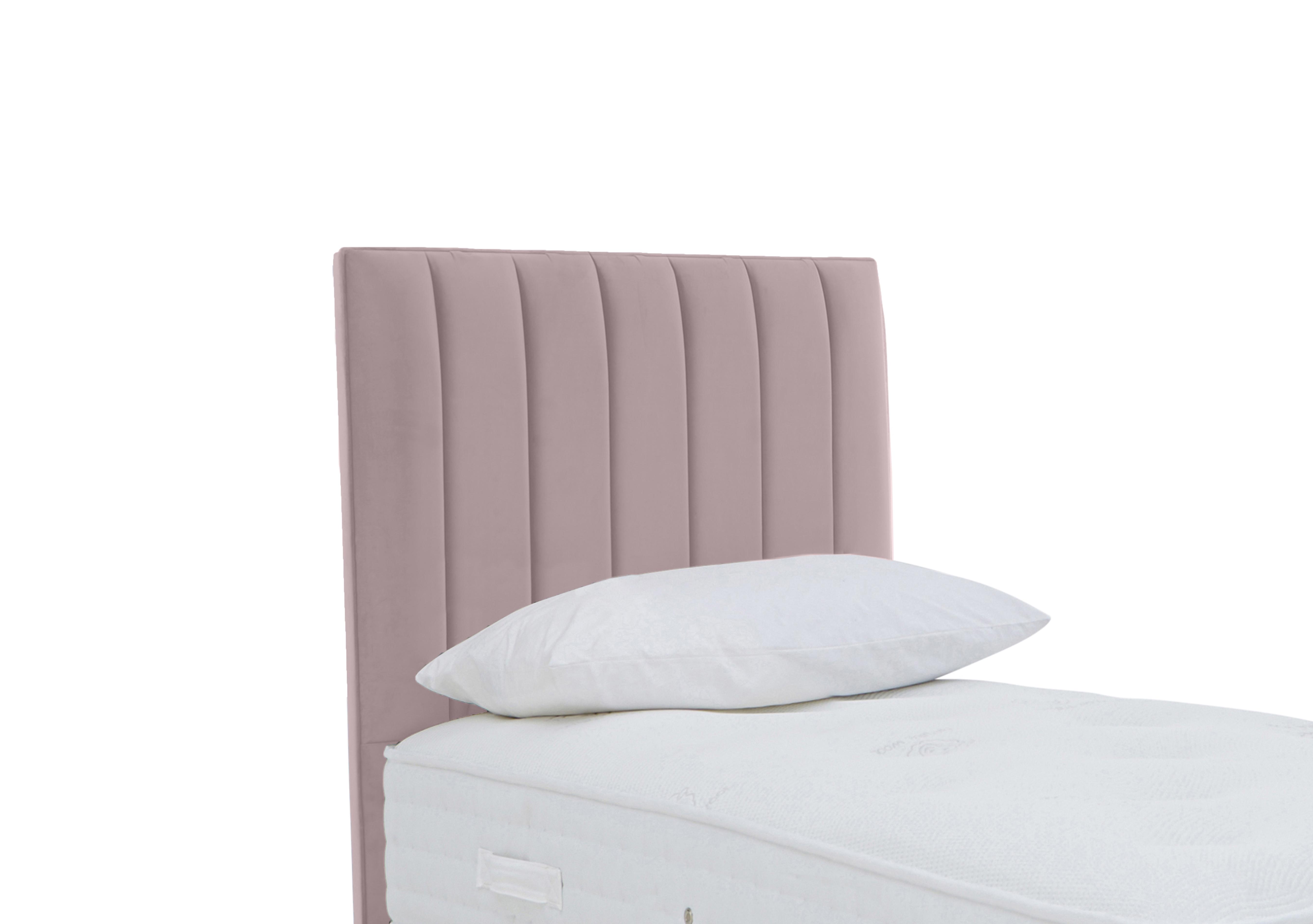 Dickens Floor Standing Headboard in Plush Lilac on Furniture Village