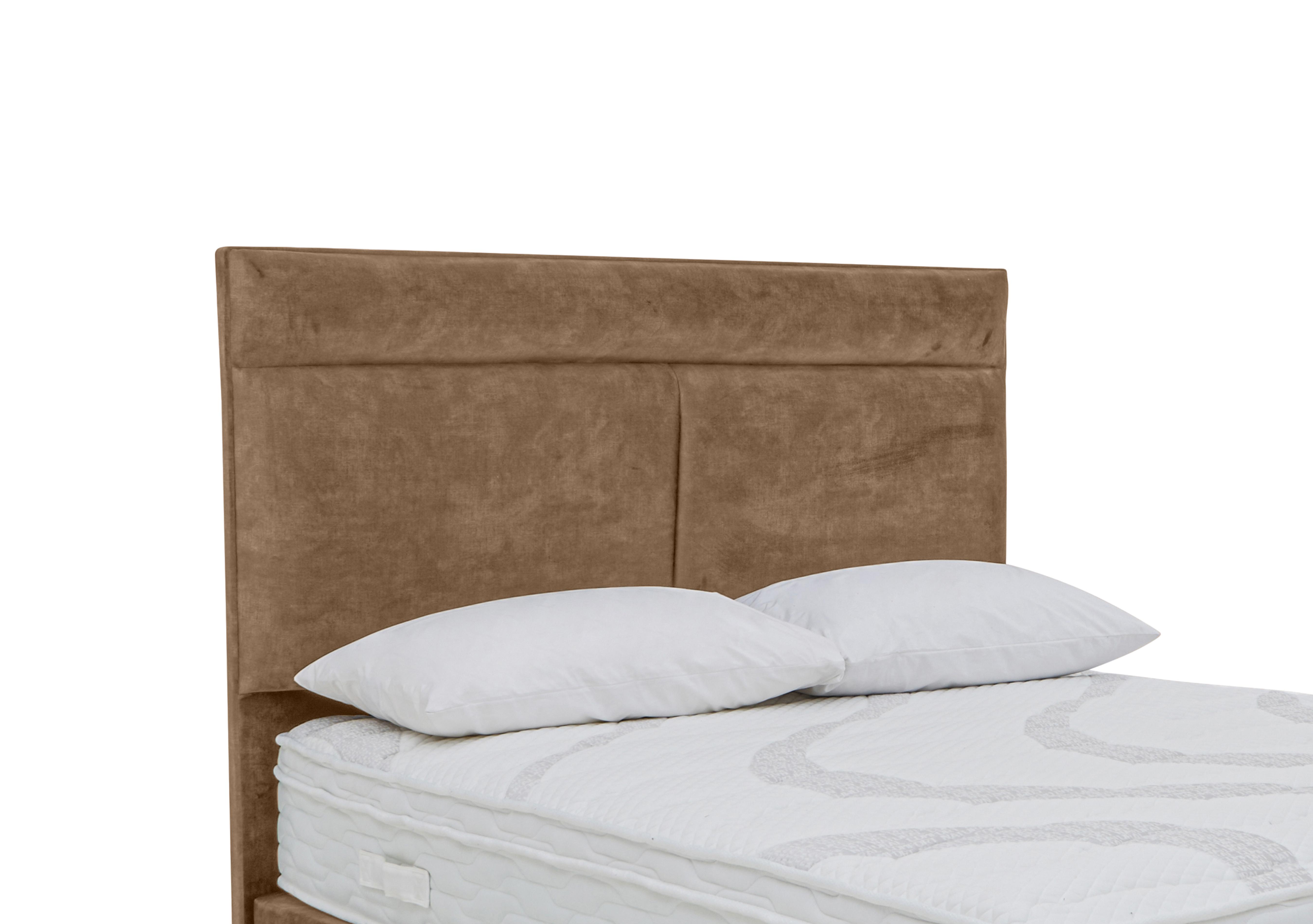 Christie Floor Standing Headboard in Lace Caramel on Furniture Village