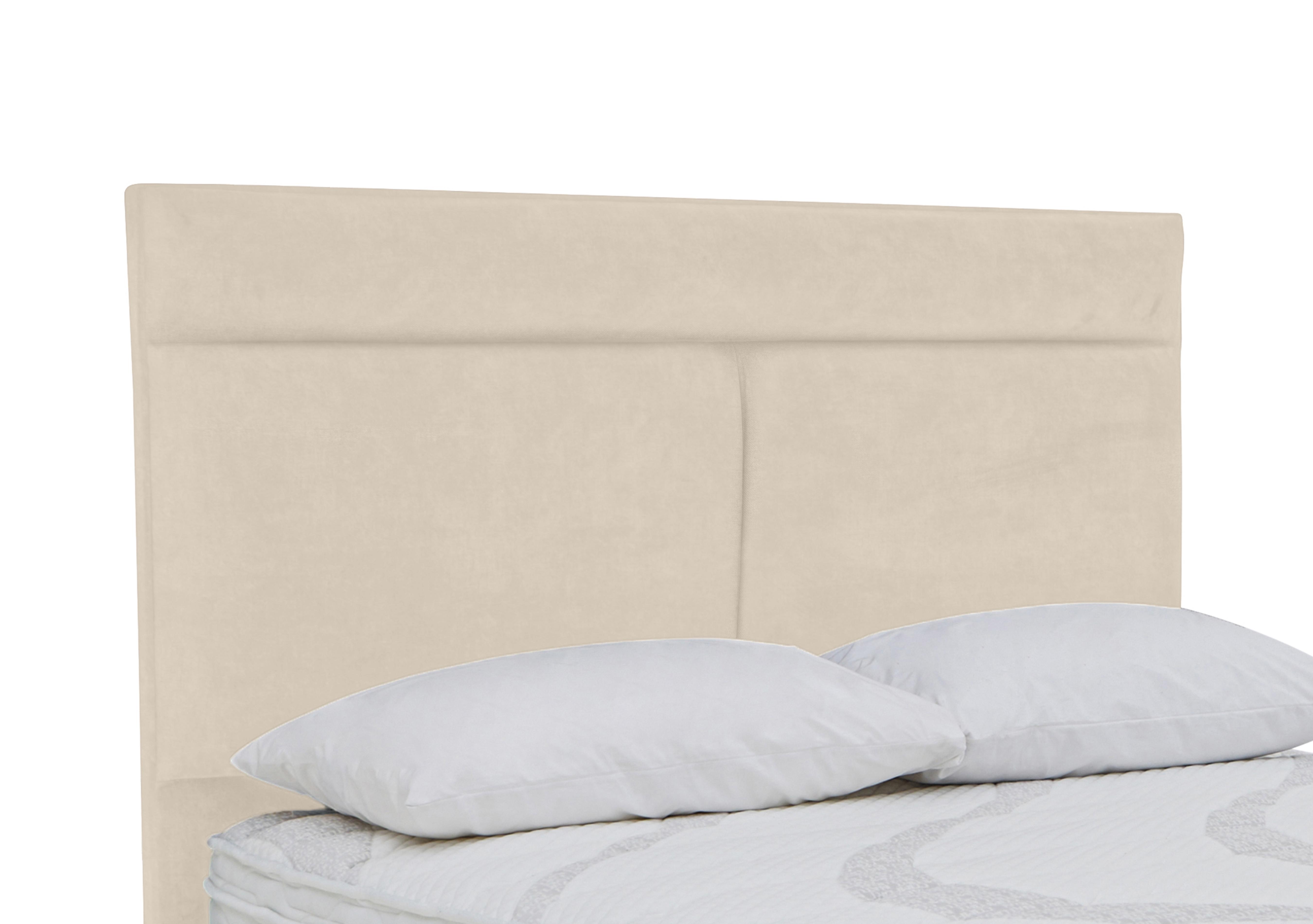 Christie Floor Standing Headboard in Plush Ecru on Furniture Village