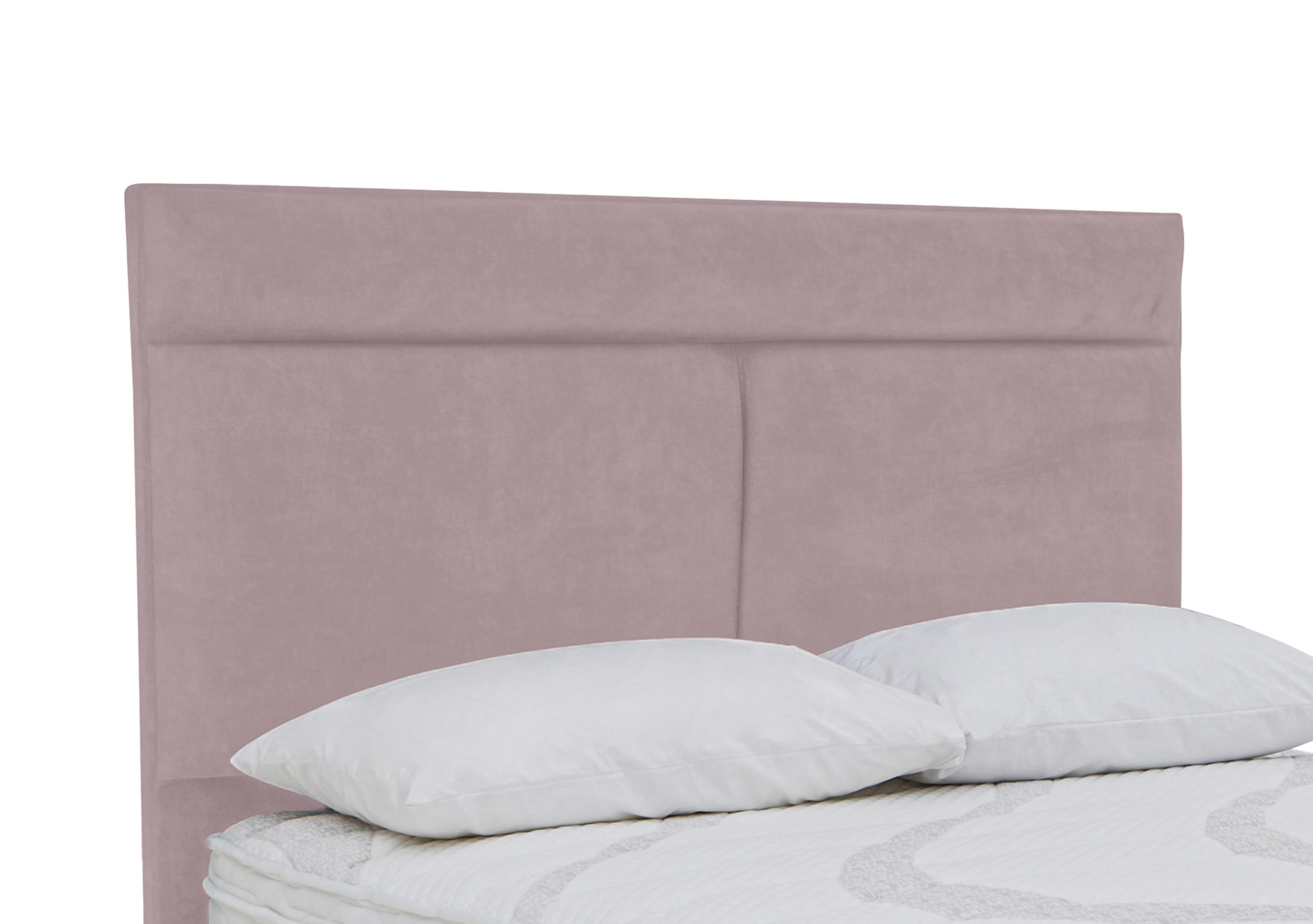 Christie Floor Standing Headboard in Plush Lilac on Furniture Village