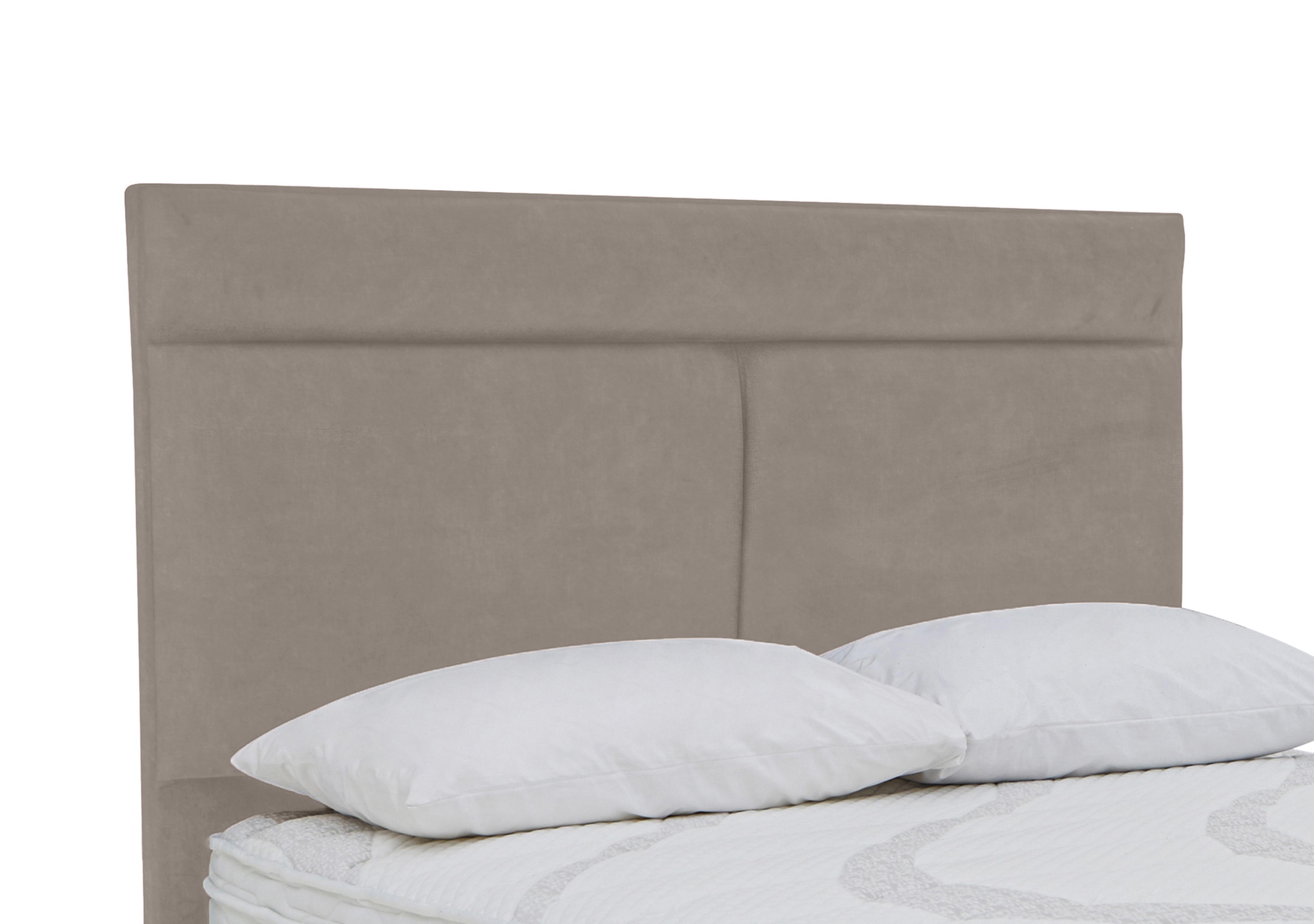 Christie Floor Standing Headboard in Plush Mole on Furniture Village