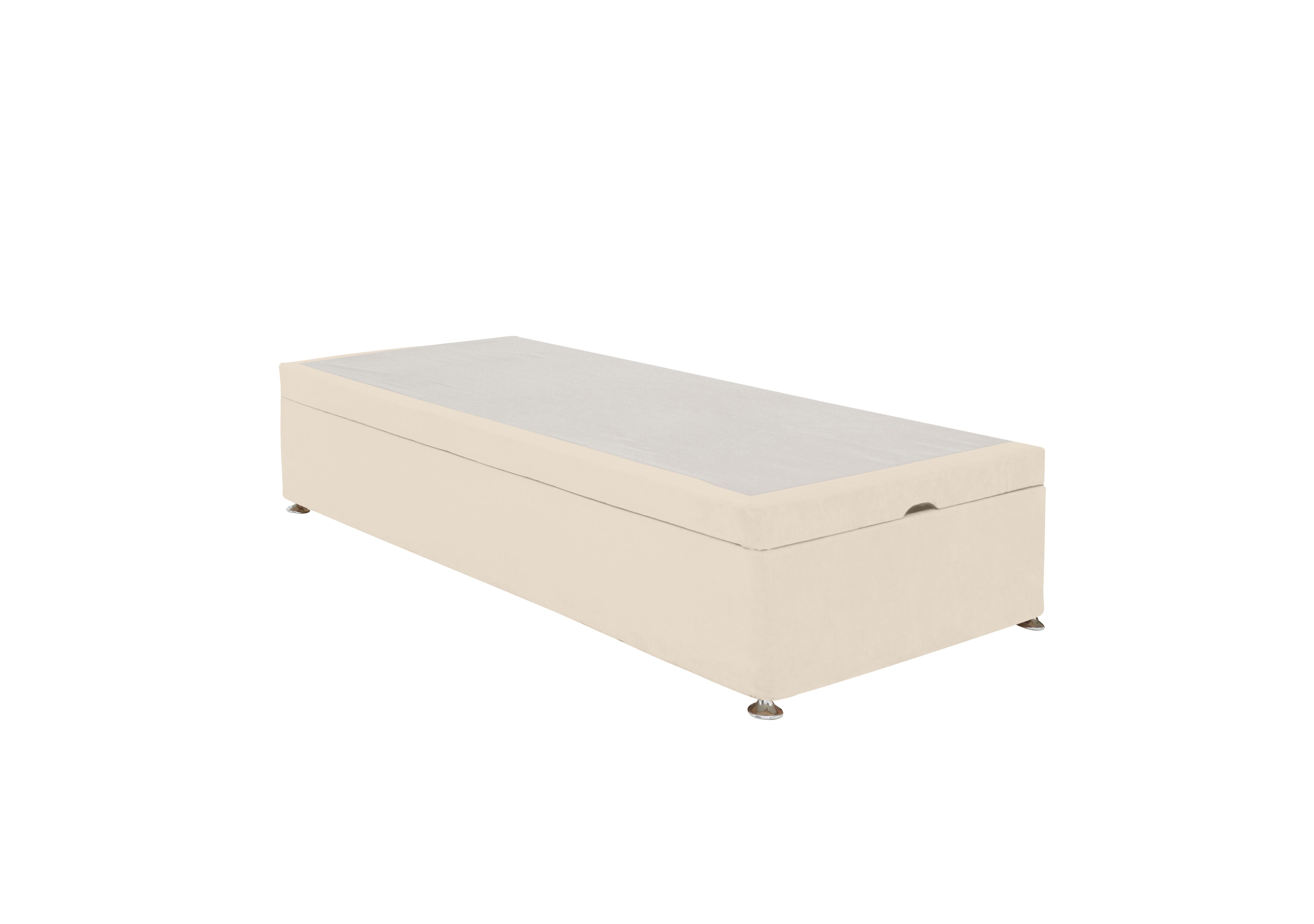 End-lift Ottoman Divan Base in Plush Ecru on Furniture Village