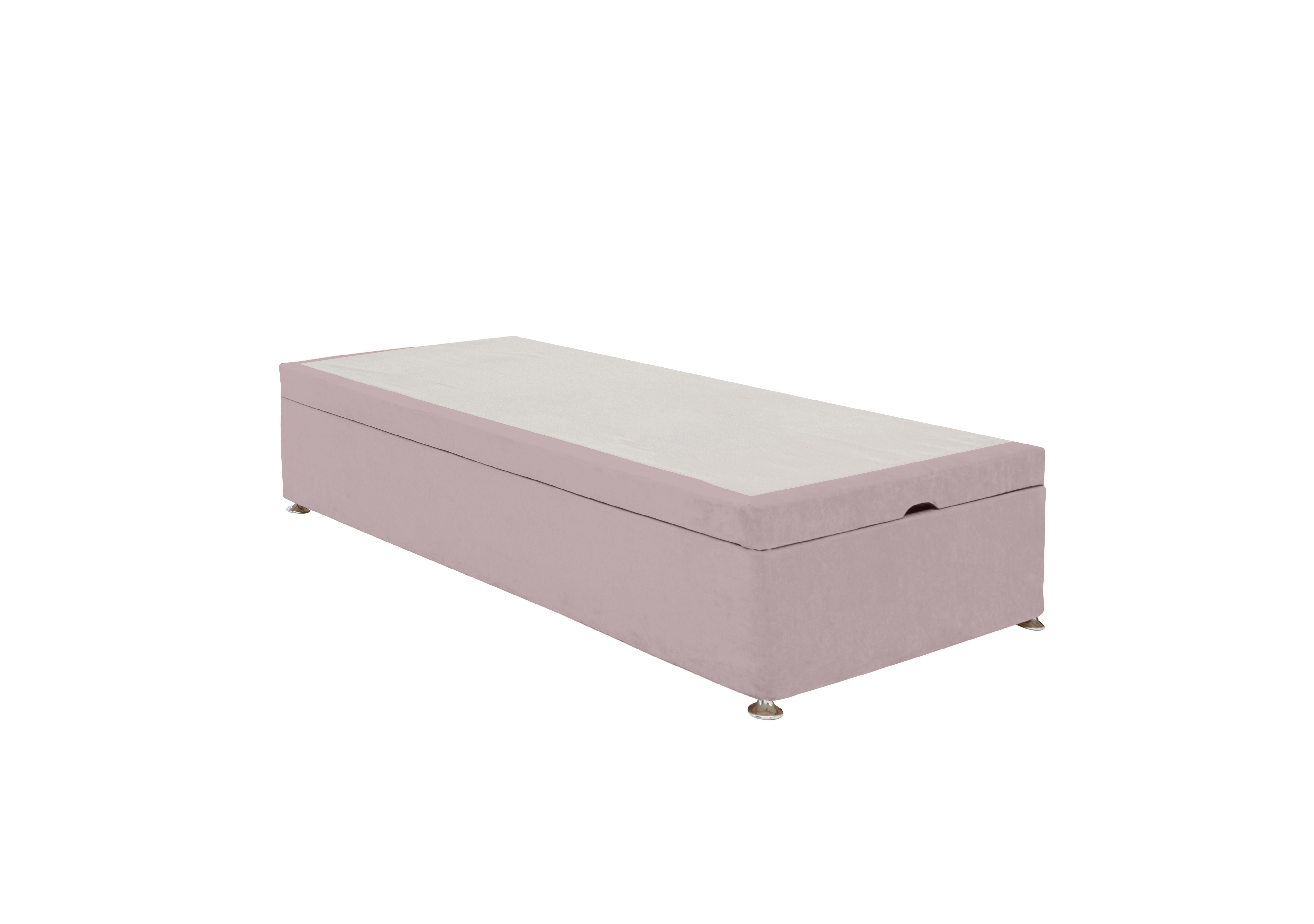 End-lift Ottoman Divan Base in Plush Lilac on Furniture Village