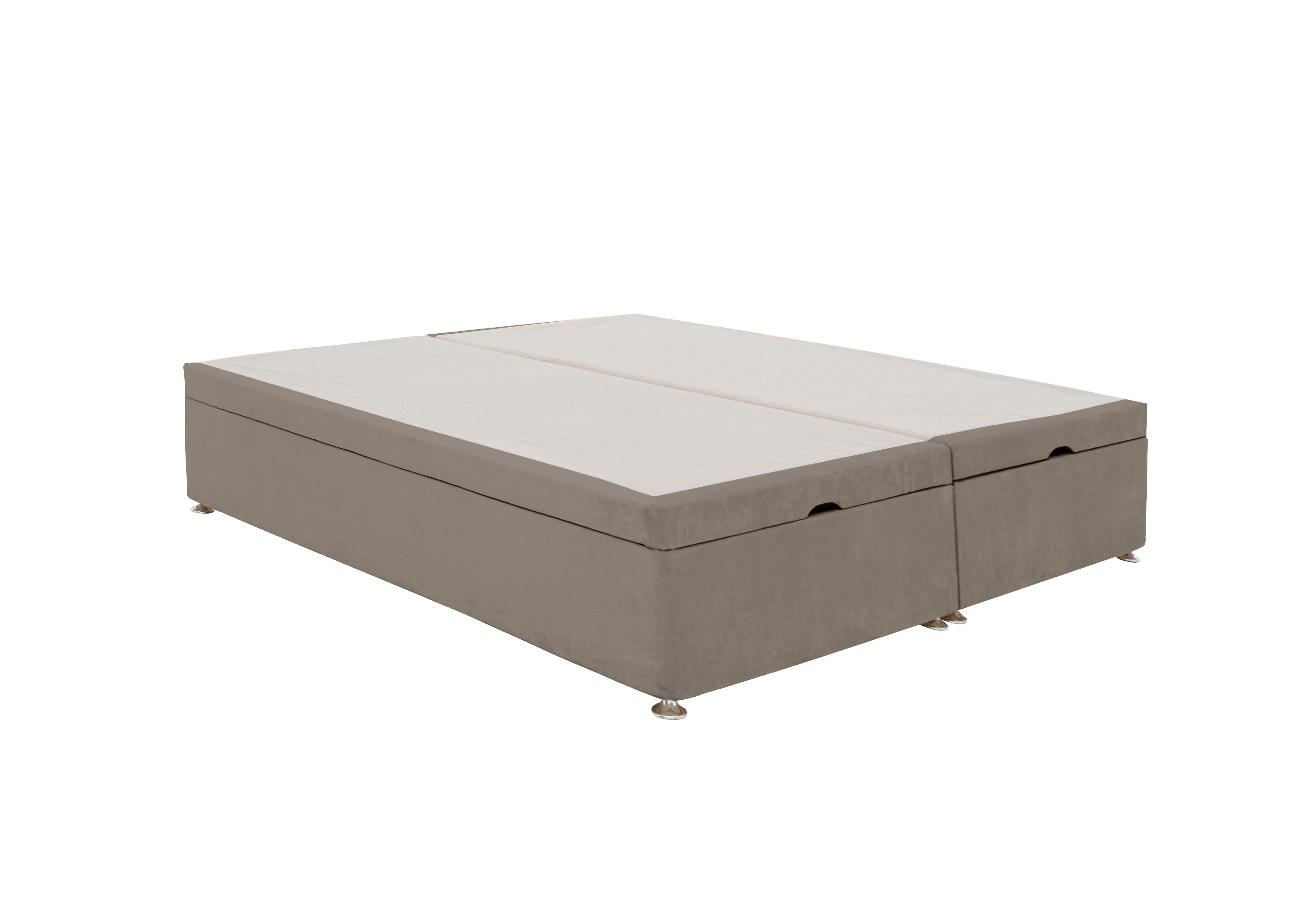 End-lift Ottoman Divan Base in Plush Mole on Furniture Village