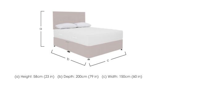 Sleep Cool King Size Divan Set in  on Furniture Village