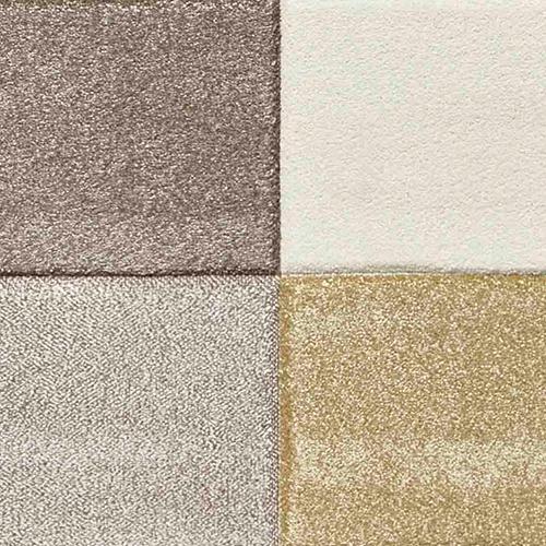 Cubo Rug in Beige/Yellow on Furniture Village